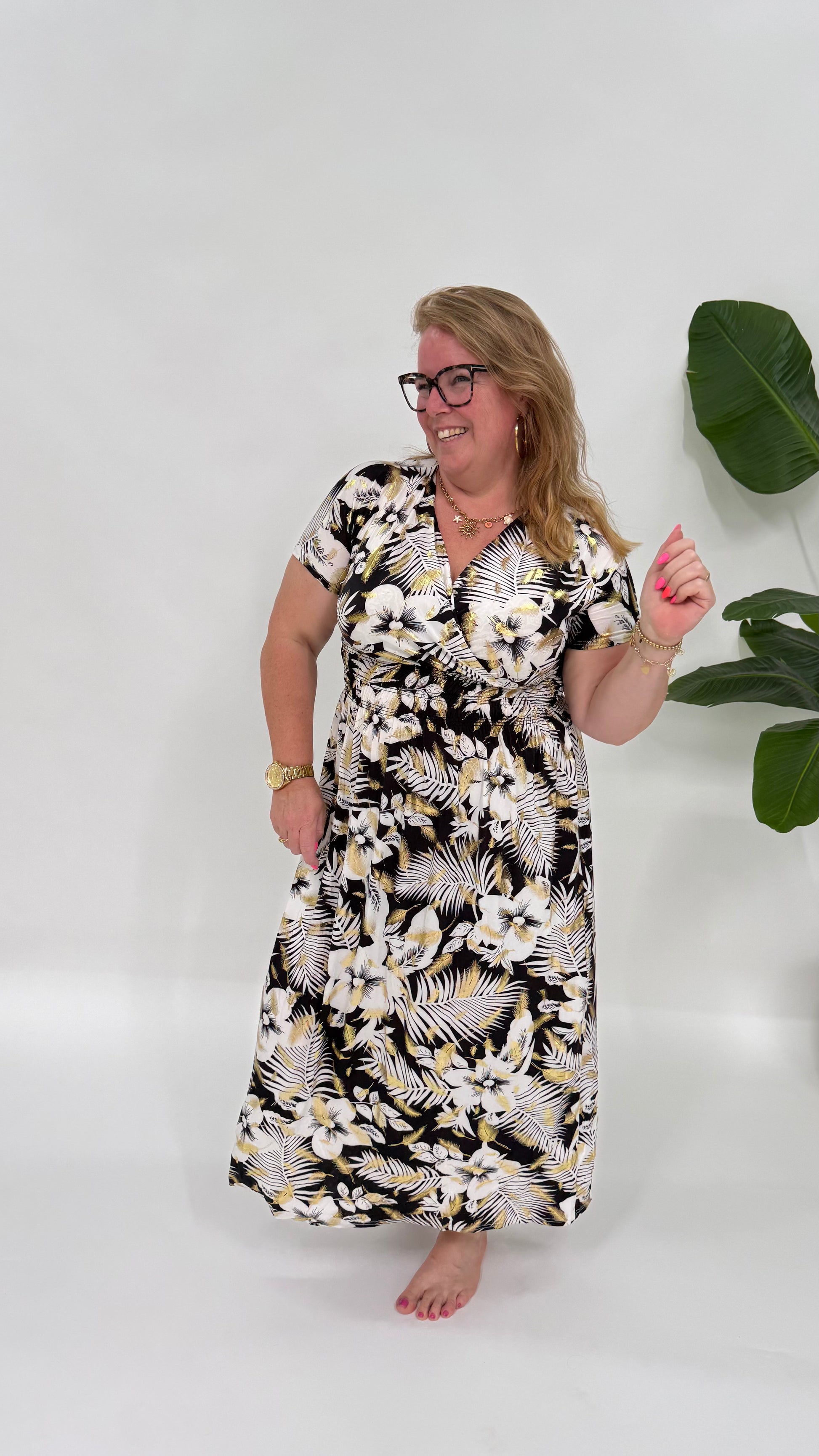 GOLDEN LEAVES JURK - 2133
