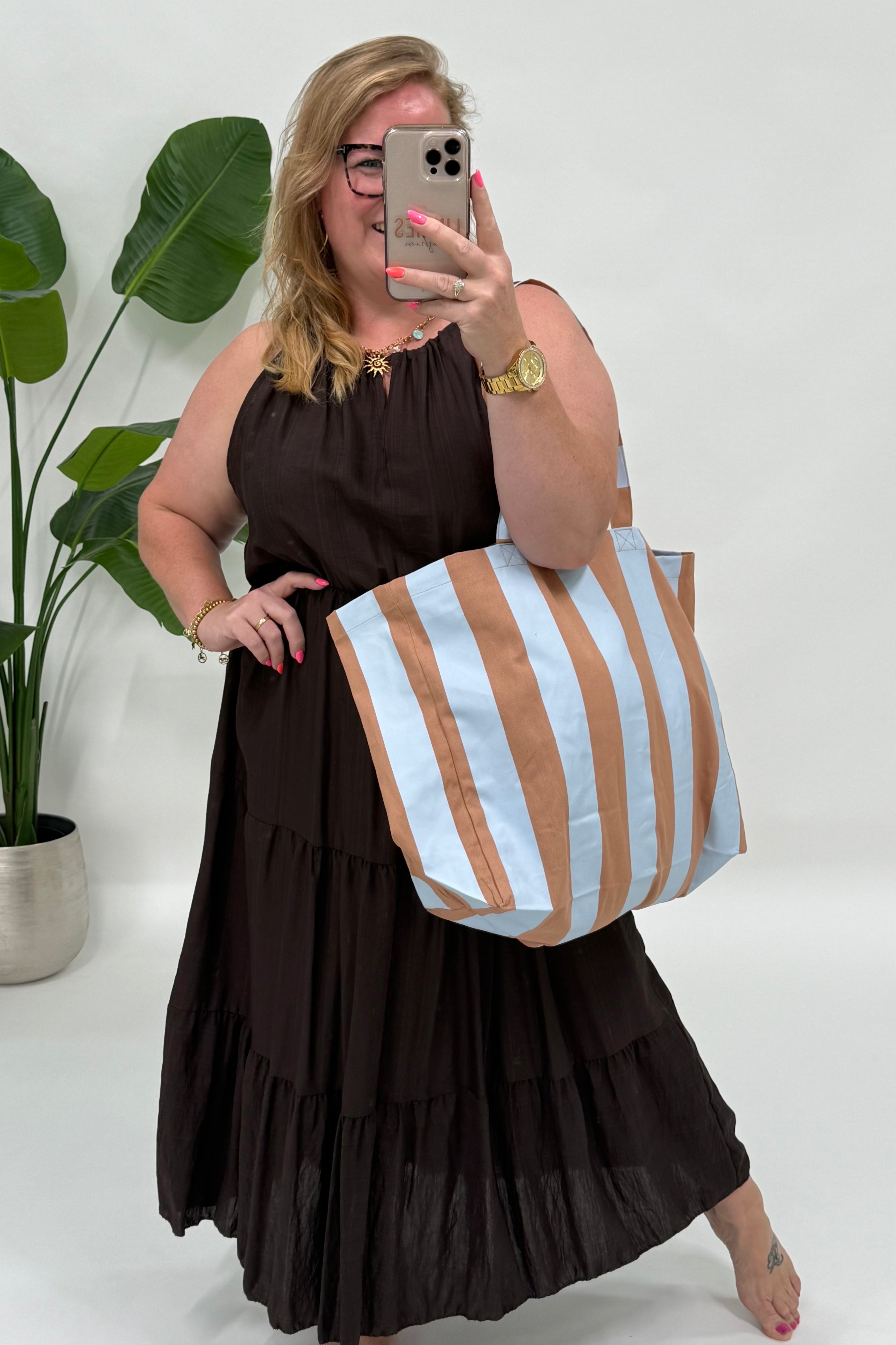 BIG STRIPE BEACH BAG - 2141
