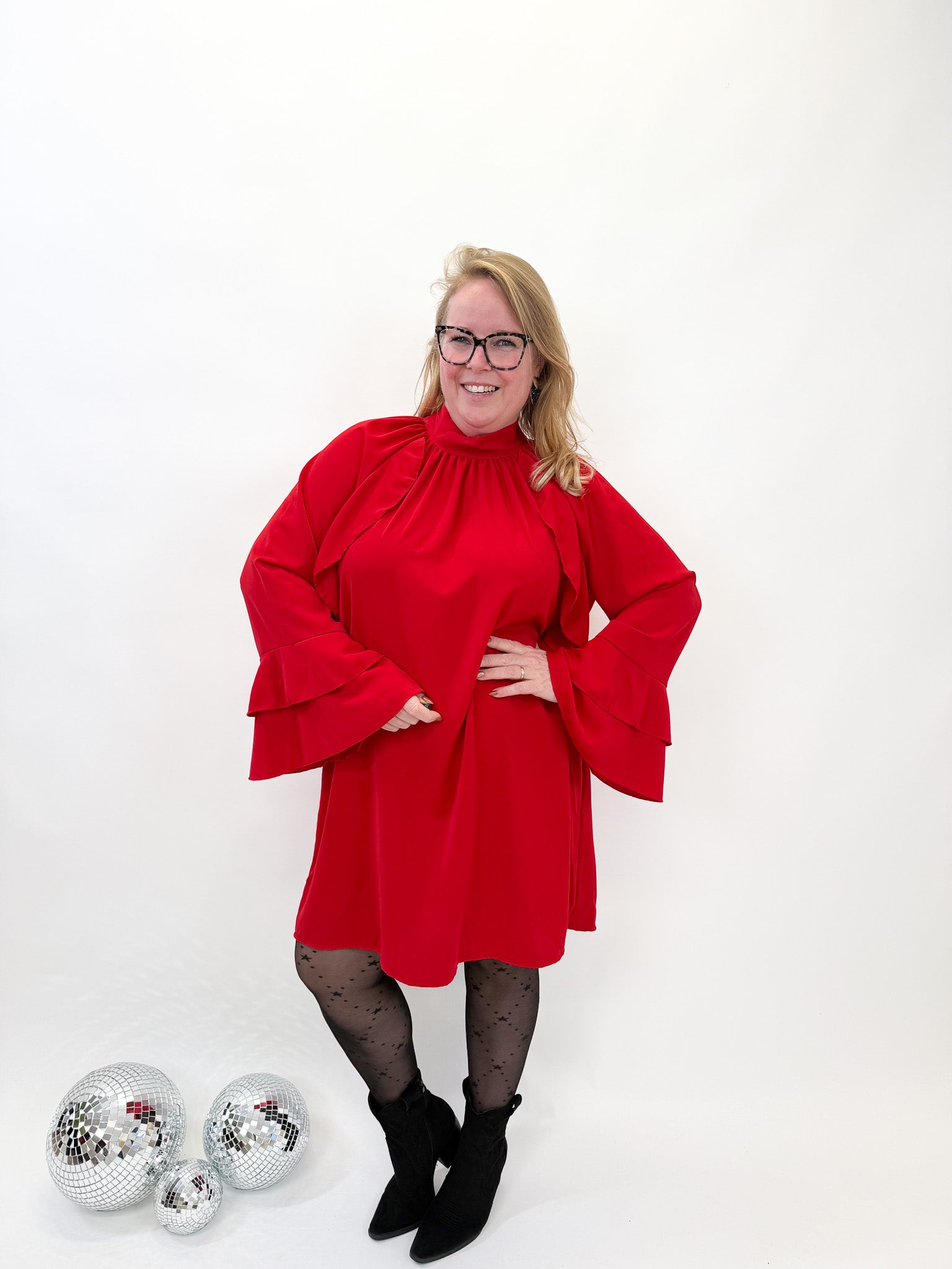 FLARED MOUW DRESS - 1860