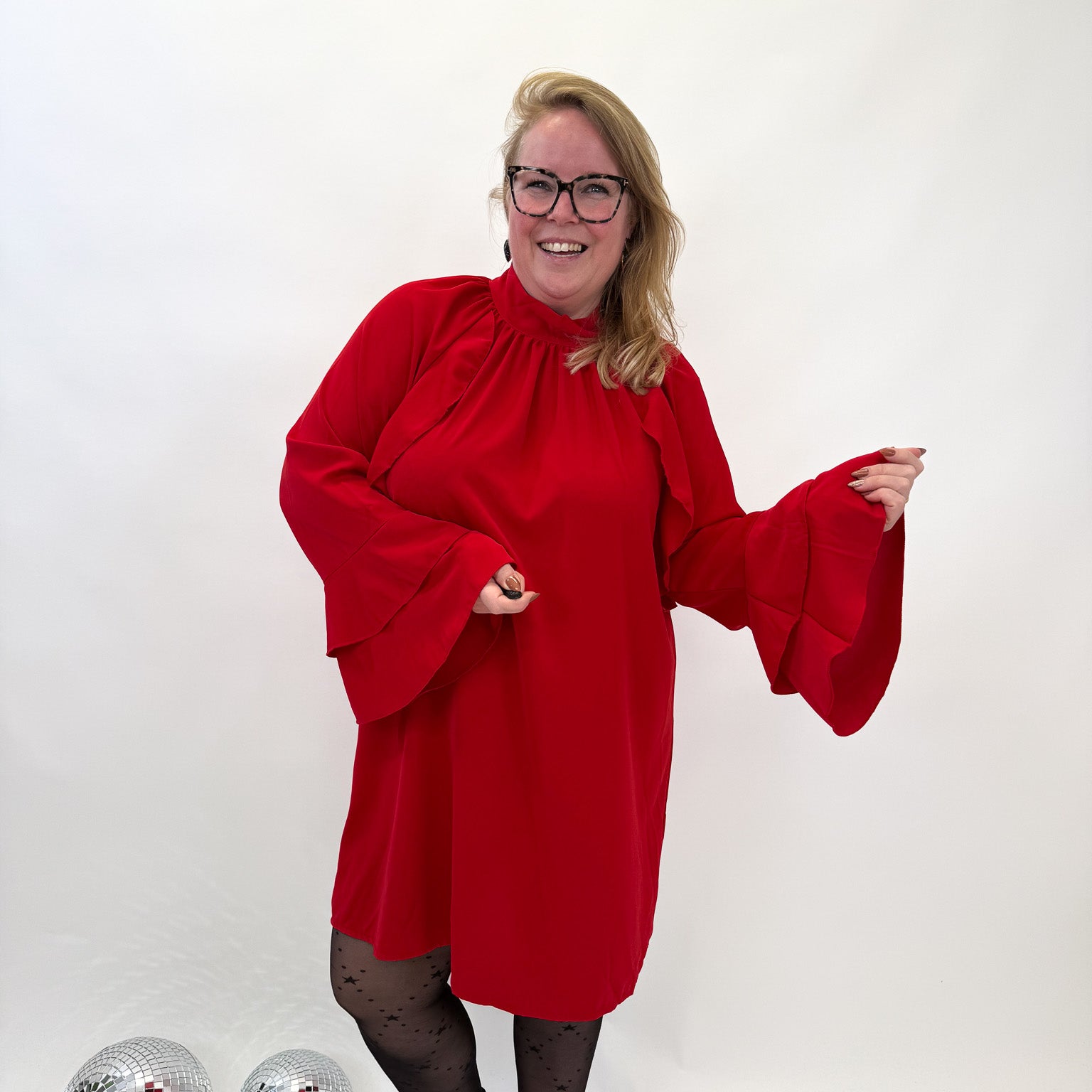 FLARED MOUW DRESS - 1860