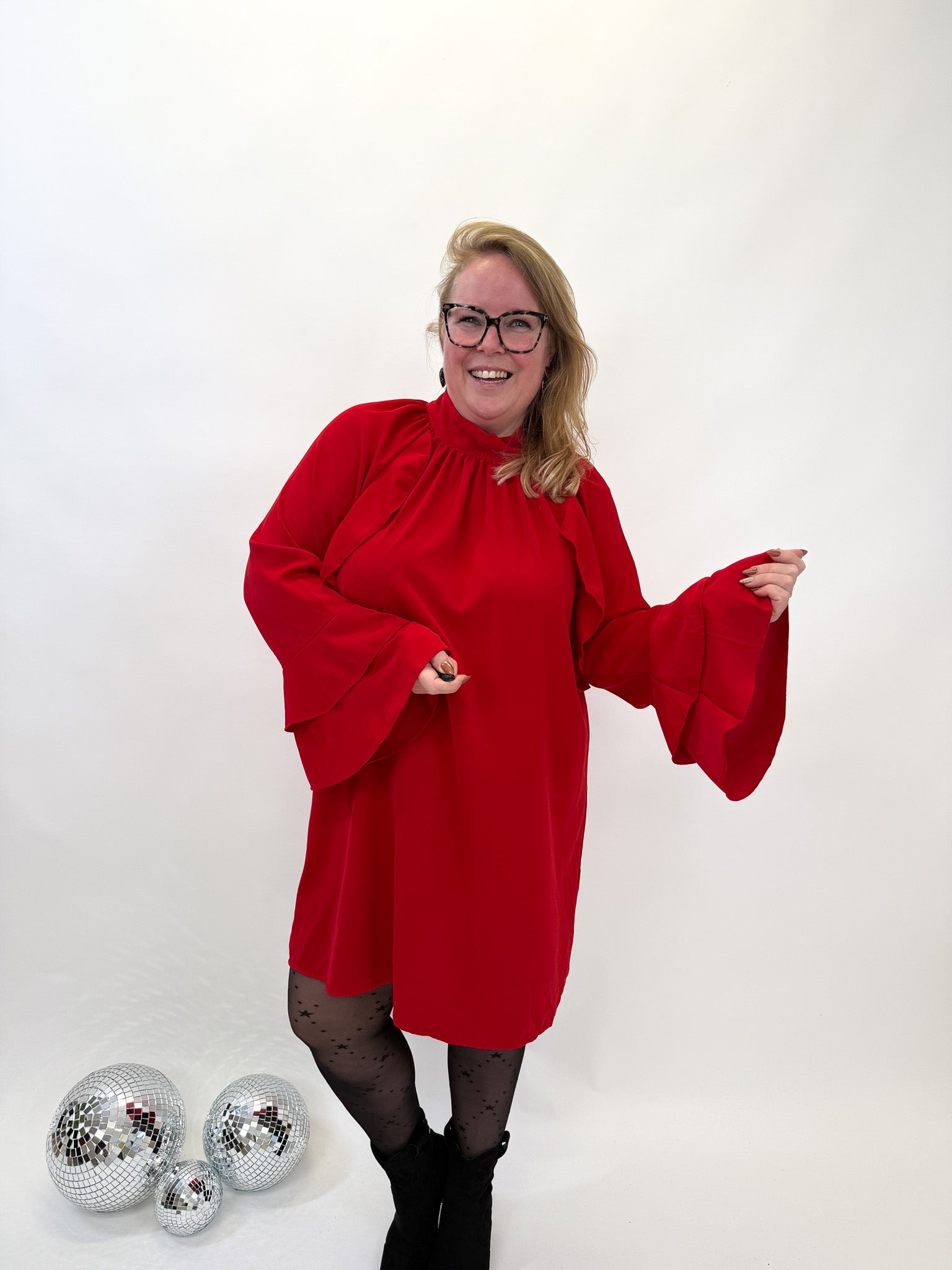 FLARED MOUW DRESS - 1860