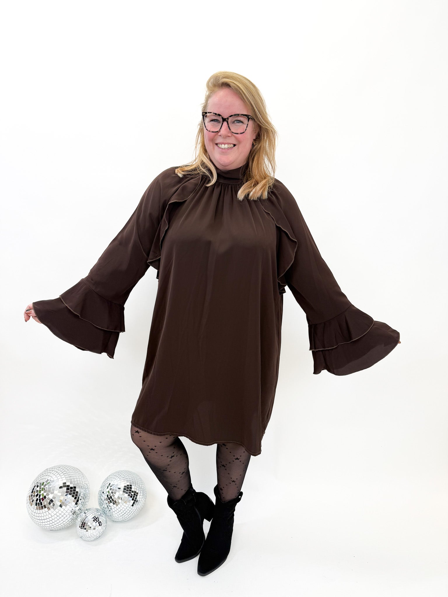 FLARED MOUW DRESS - 1860