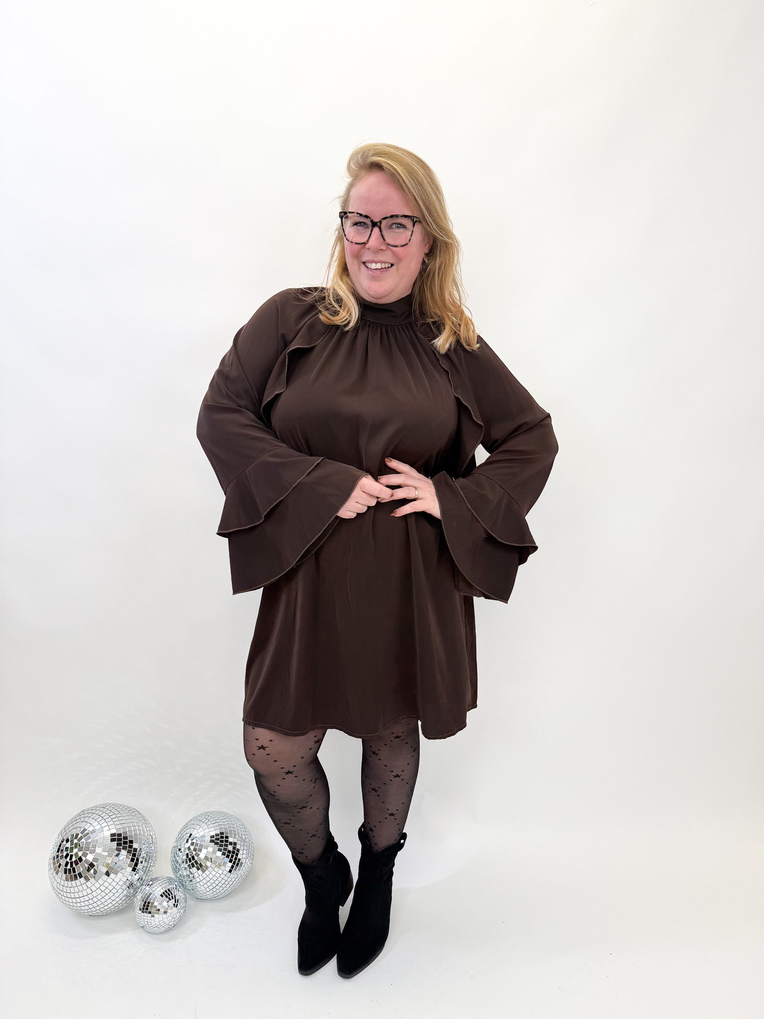 FLARED MOUW DRESS - 1860