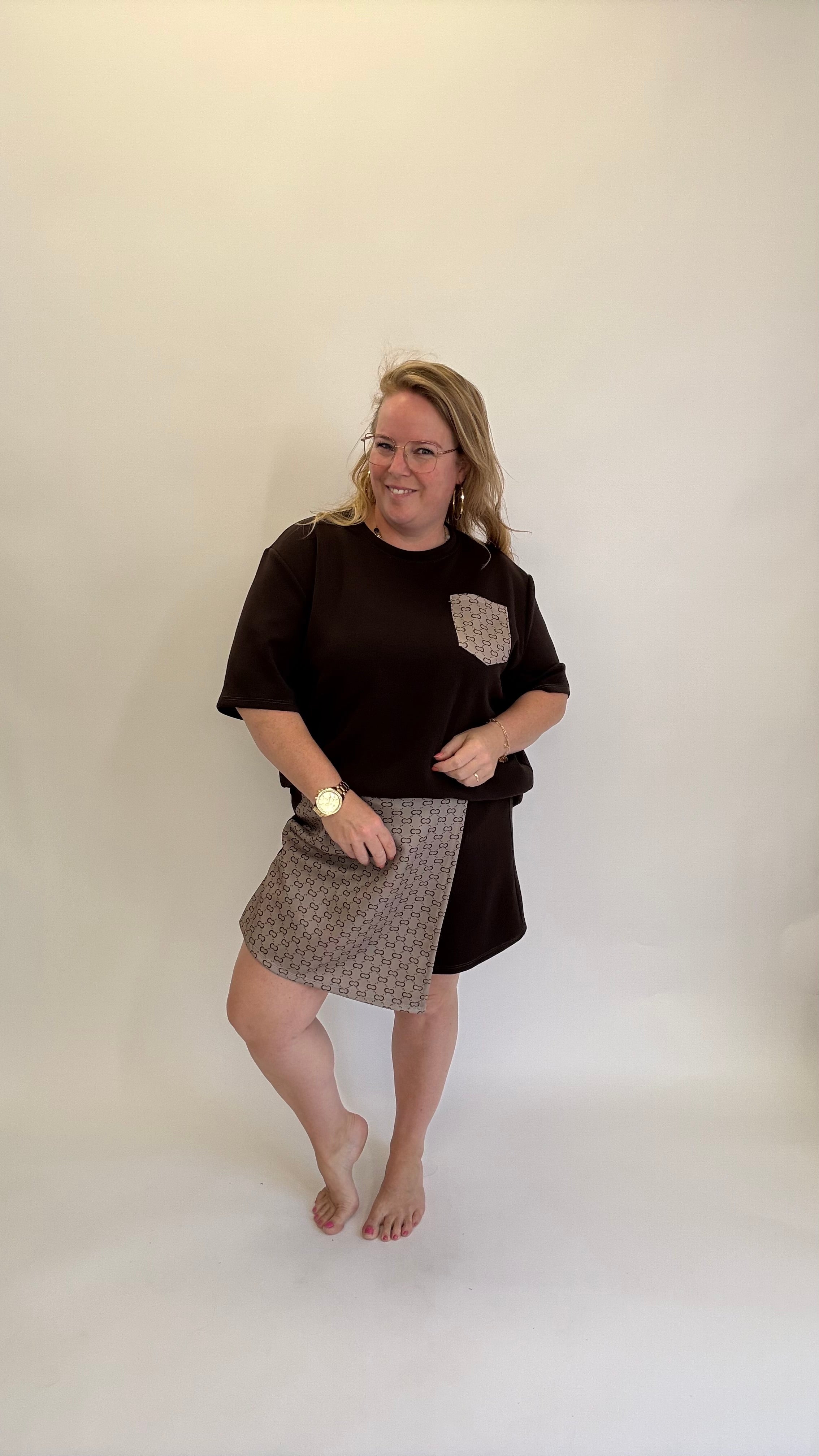 INSPIRED GUCCA SKORT SET - 1591