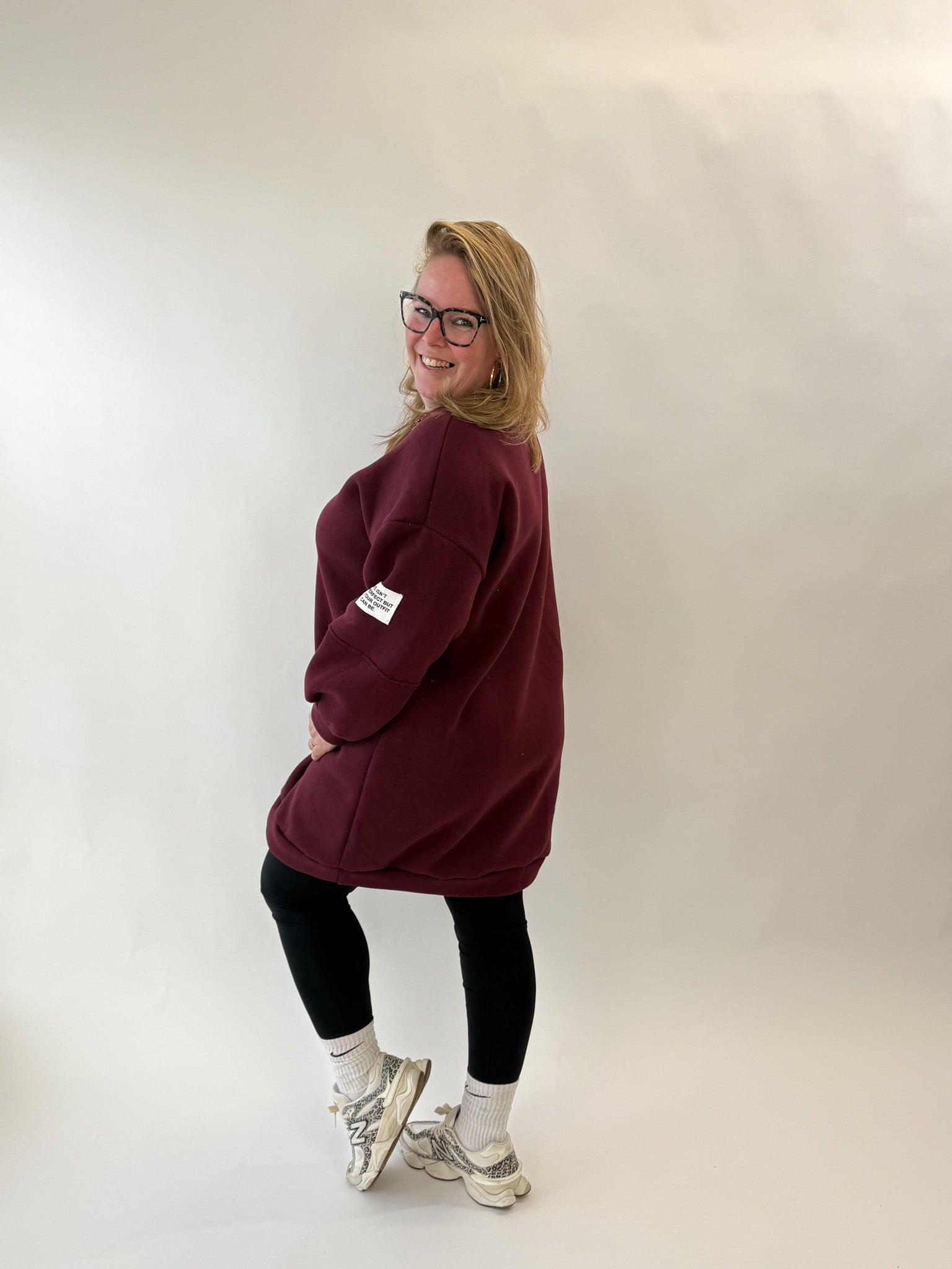 LIFE ISN'T PERFECT SWEATER JURK - 1884