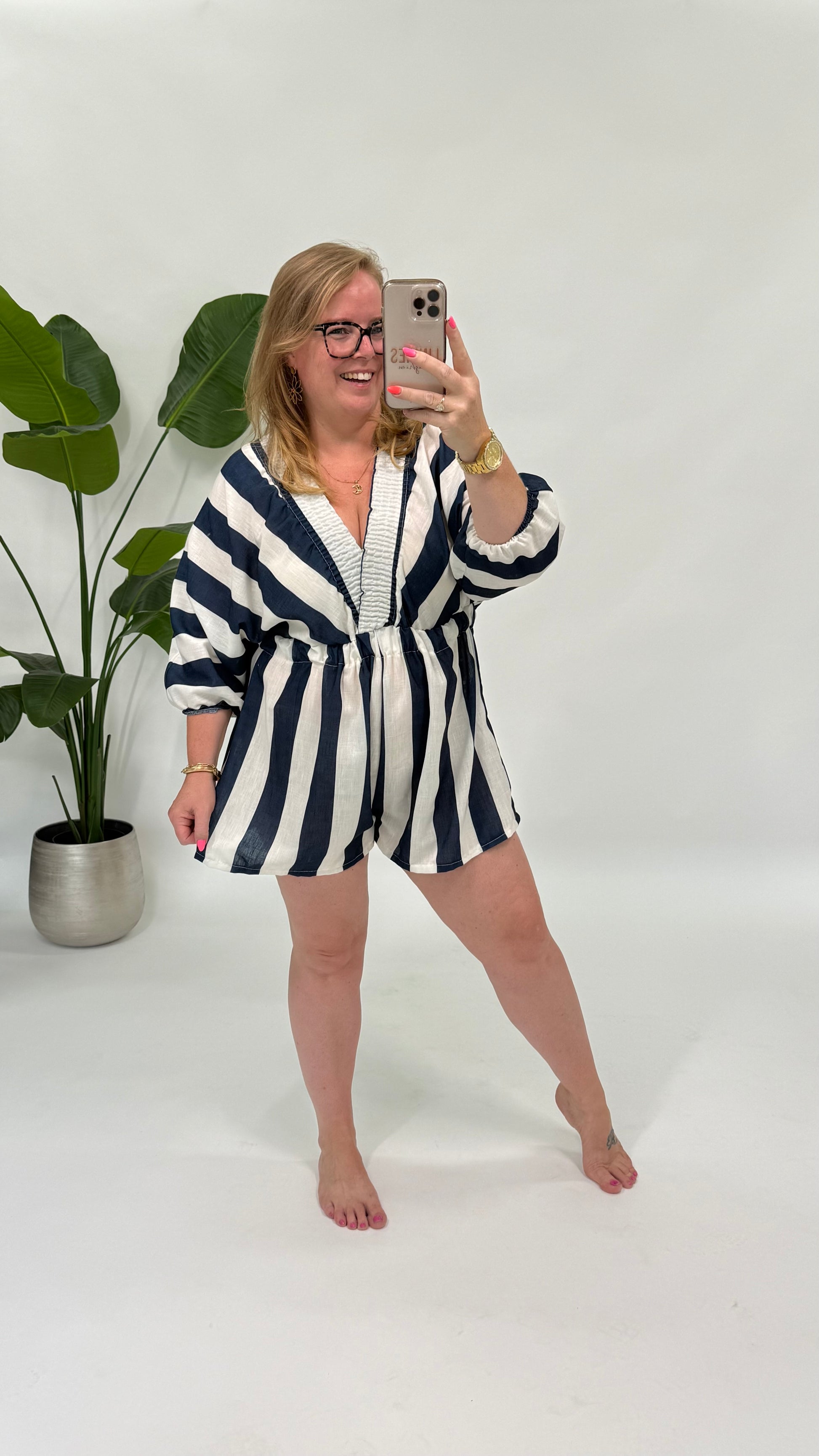 BIG STRIPES PLAYSUIT - 2149