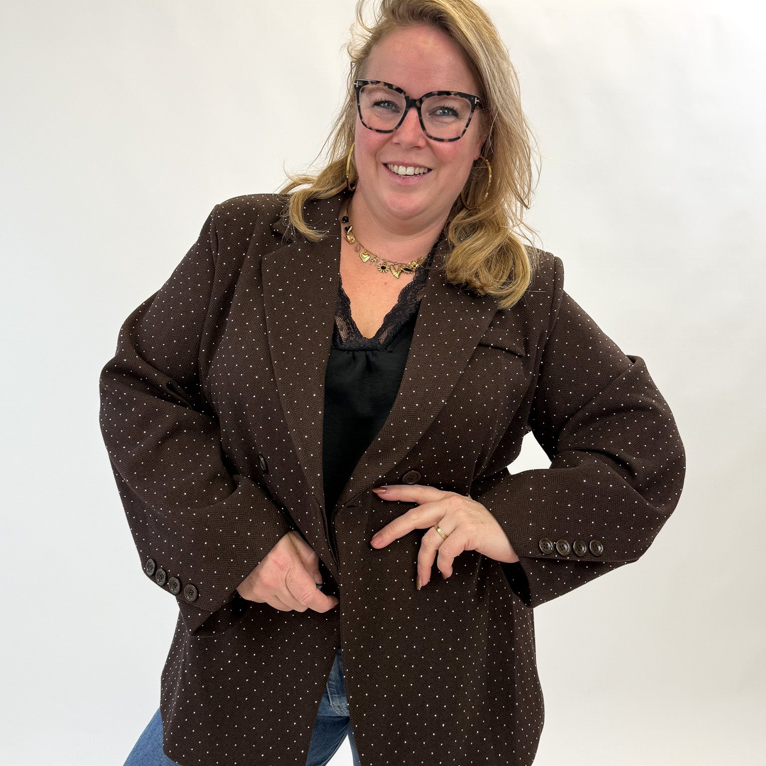 CLASSY DIAMOND BLAZER - 1880