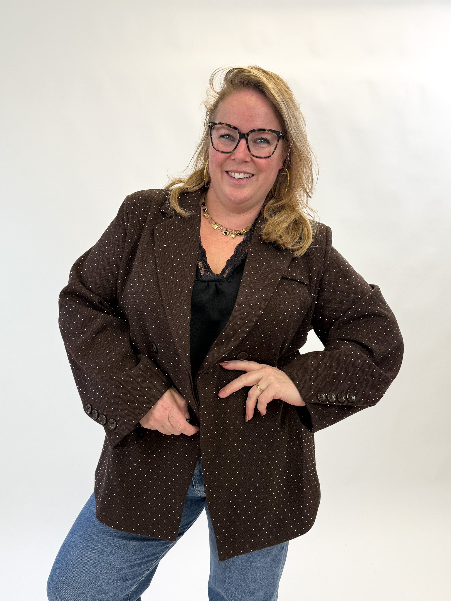 CLASSY DIAMOND BLAZER - 1880