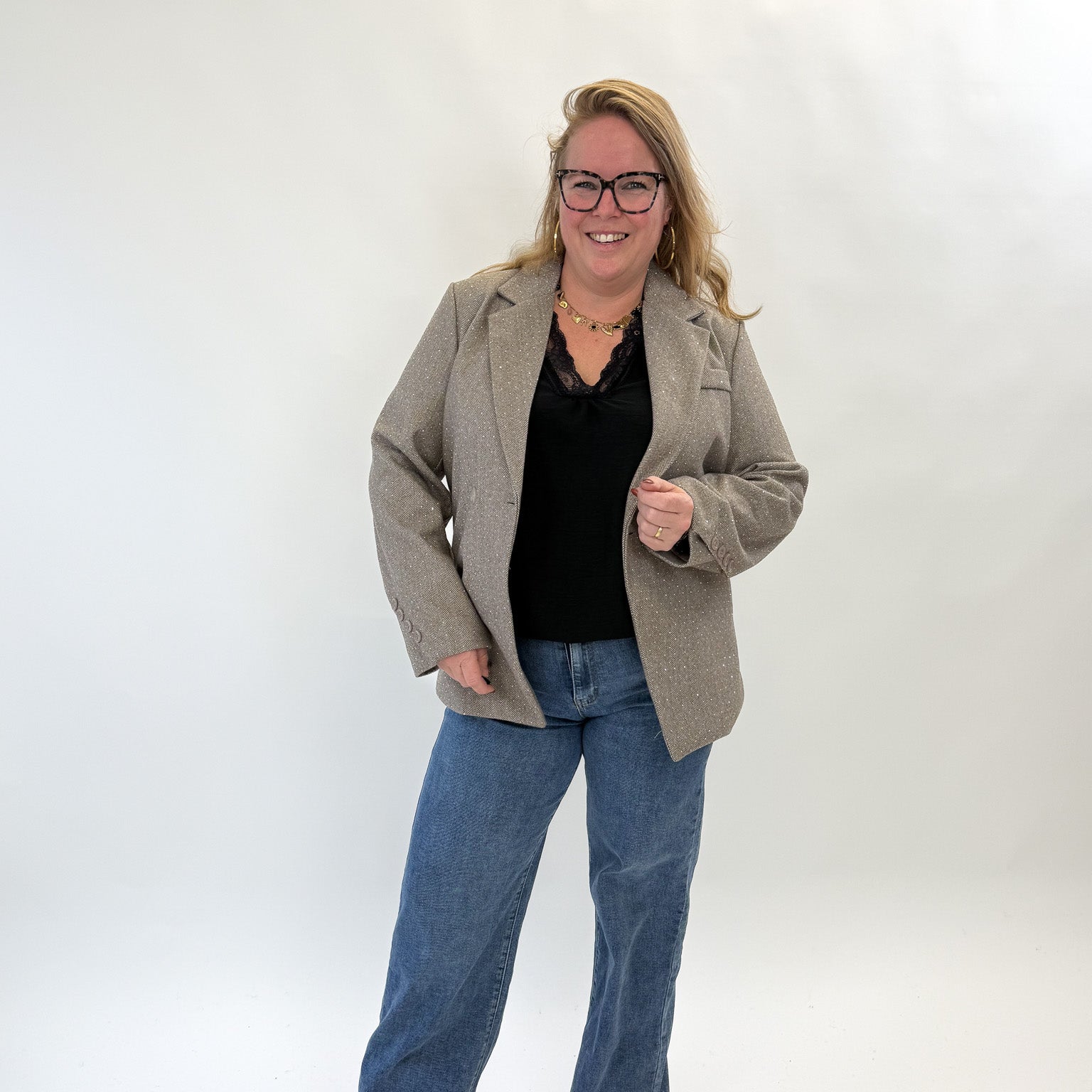 CLASSY DIAMOND BLAZER - 1880