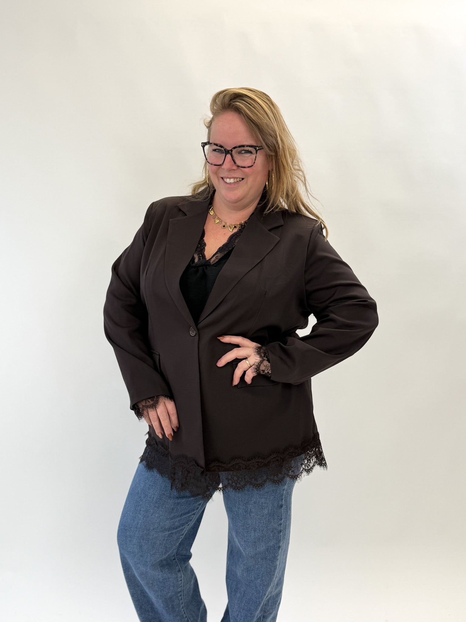 BLAZER MET KANT - 1871