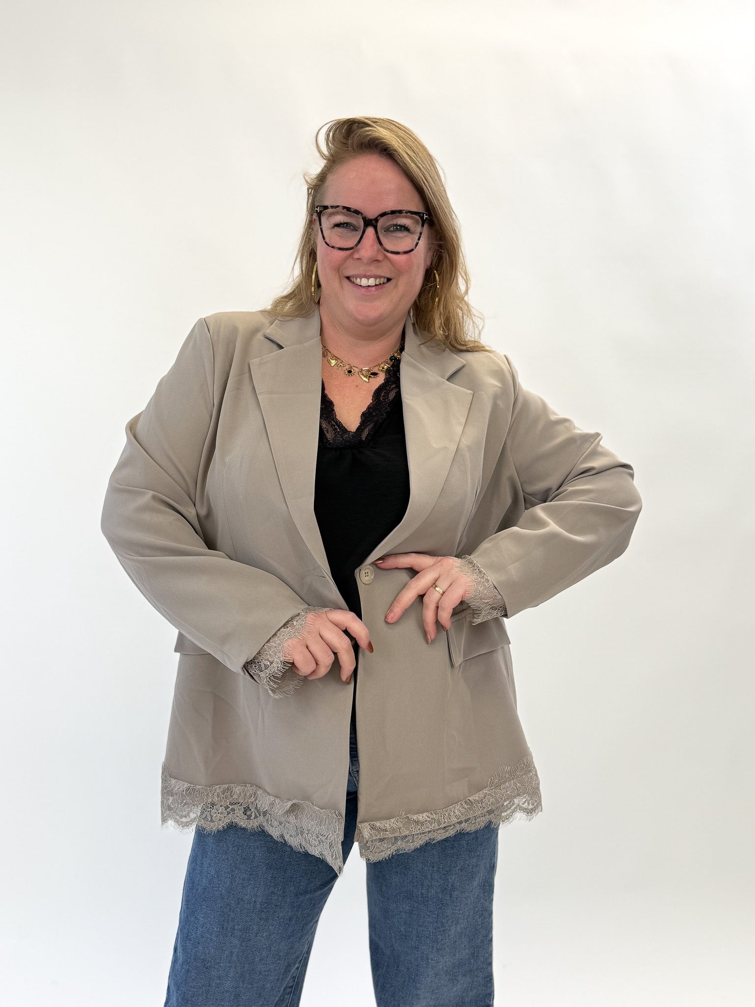 BLAZER MET KANT - 1871