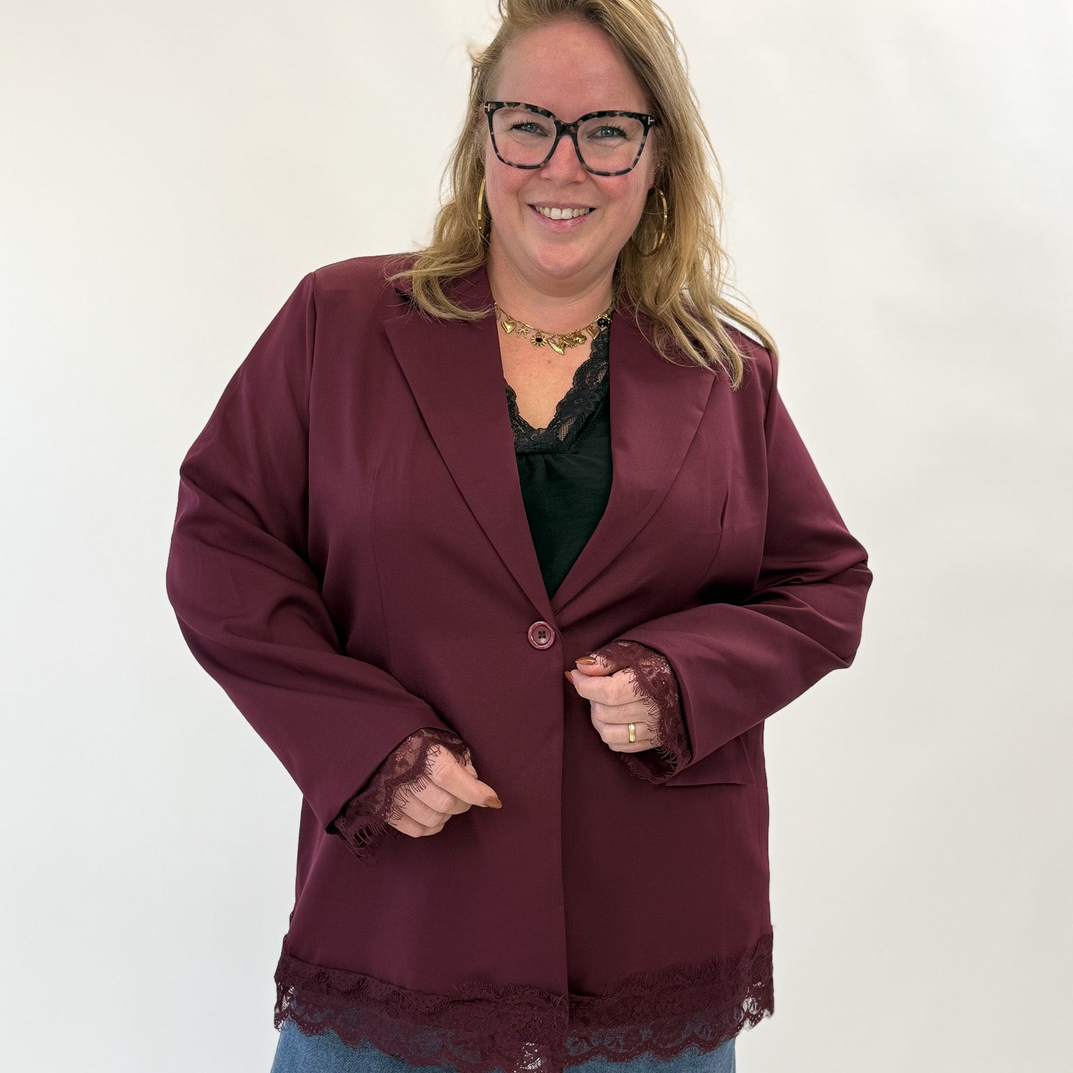 BLAZER MET KANT - 1871