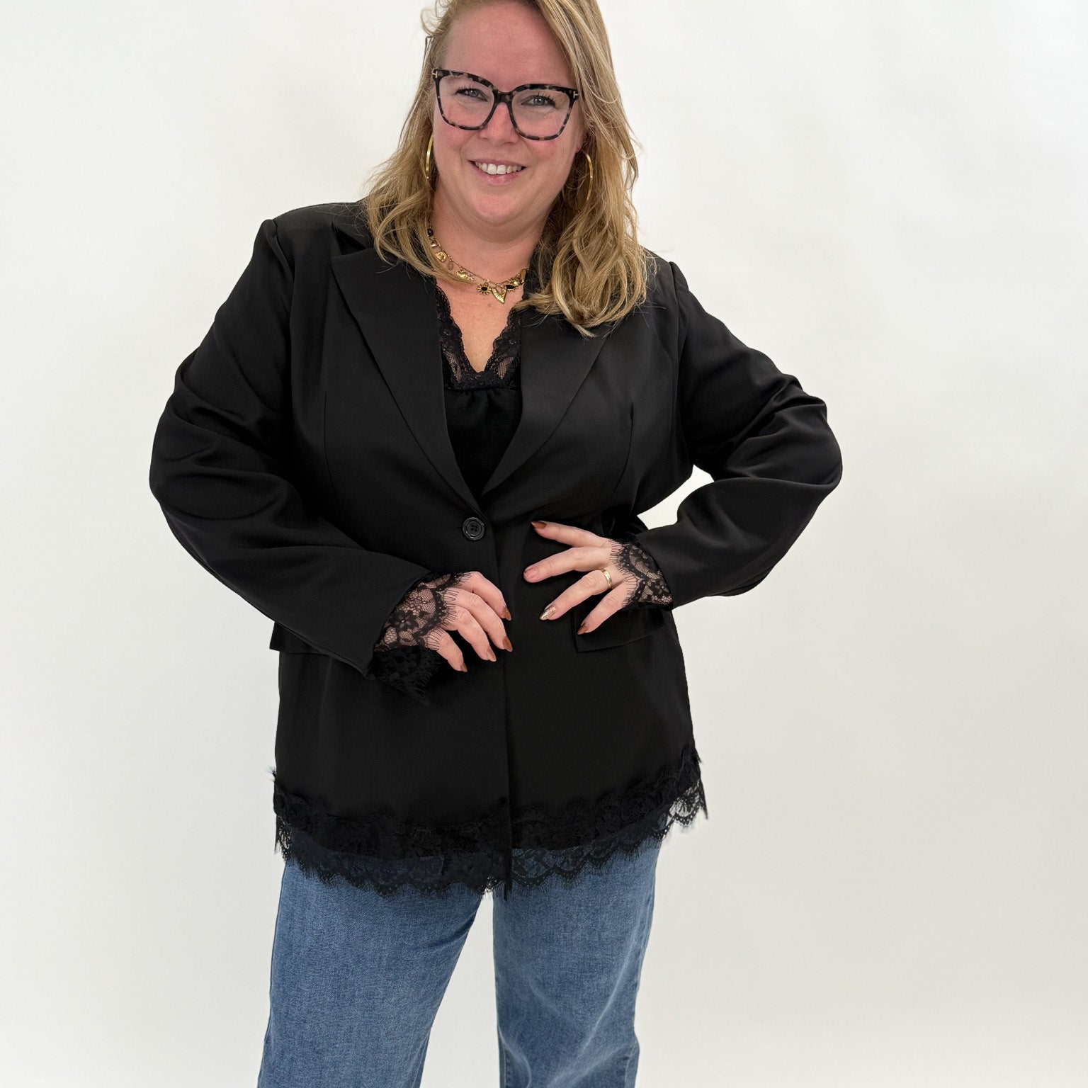 BLAZER MET KANT - 1871