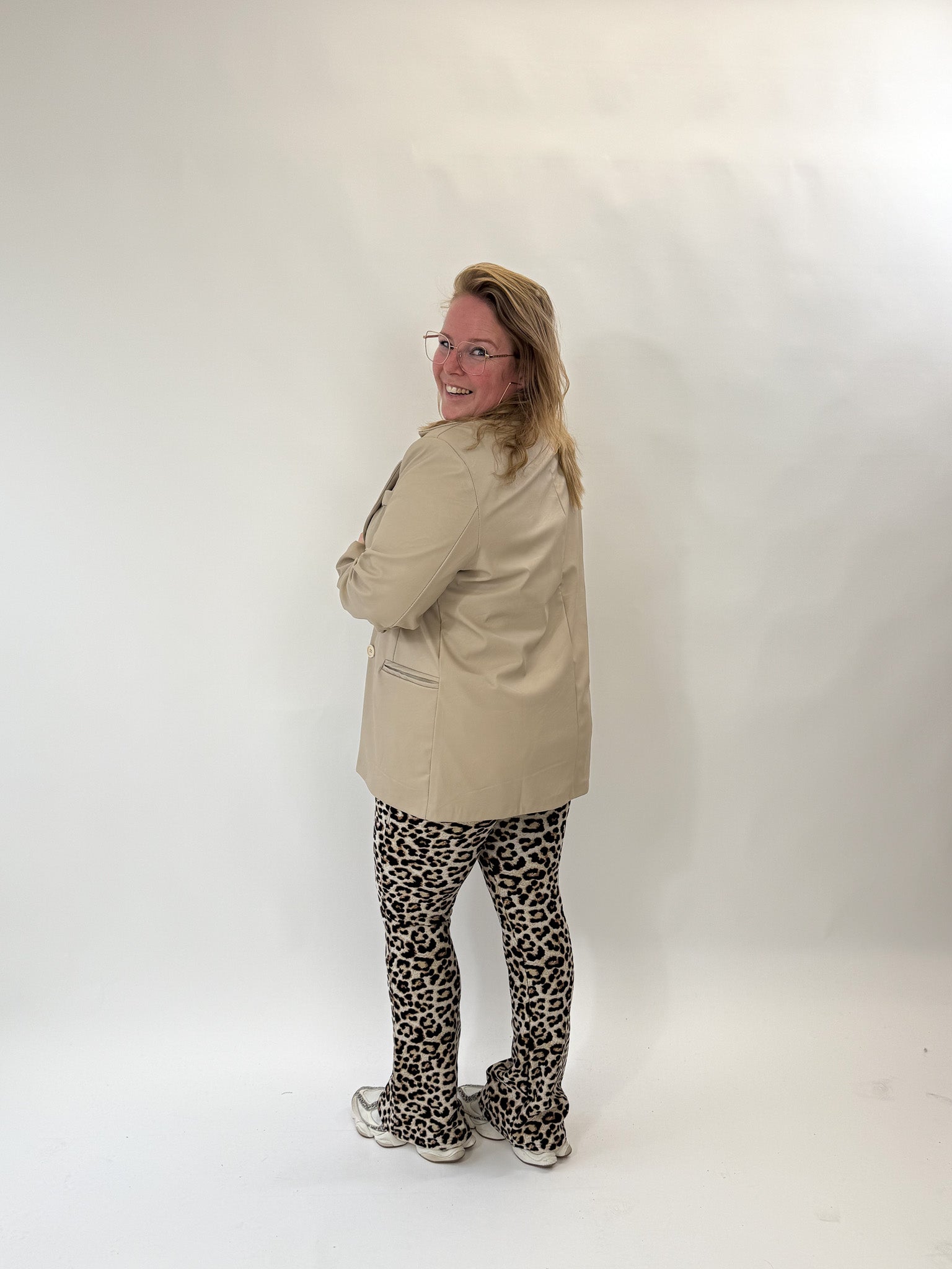 LINNIES LEATHER LOOK BLAZER - 1886