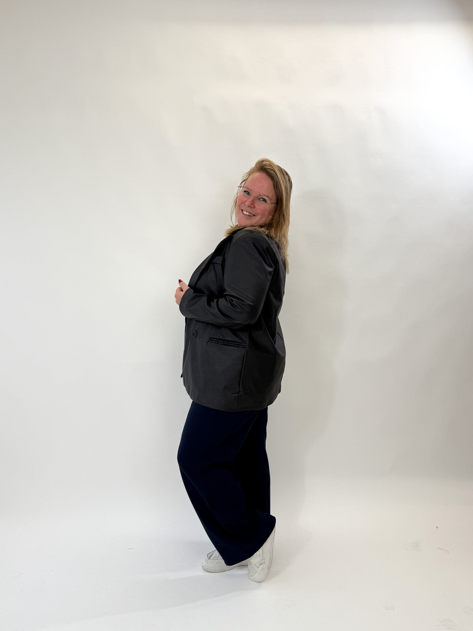 LINNIES LEATHER LOOK BLAZER - 1886