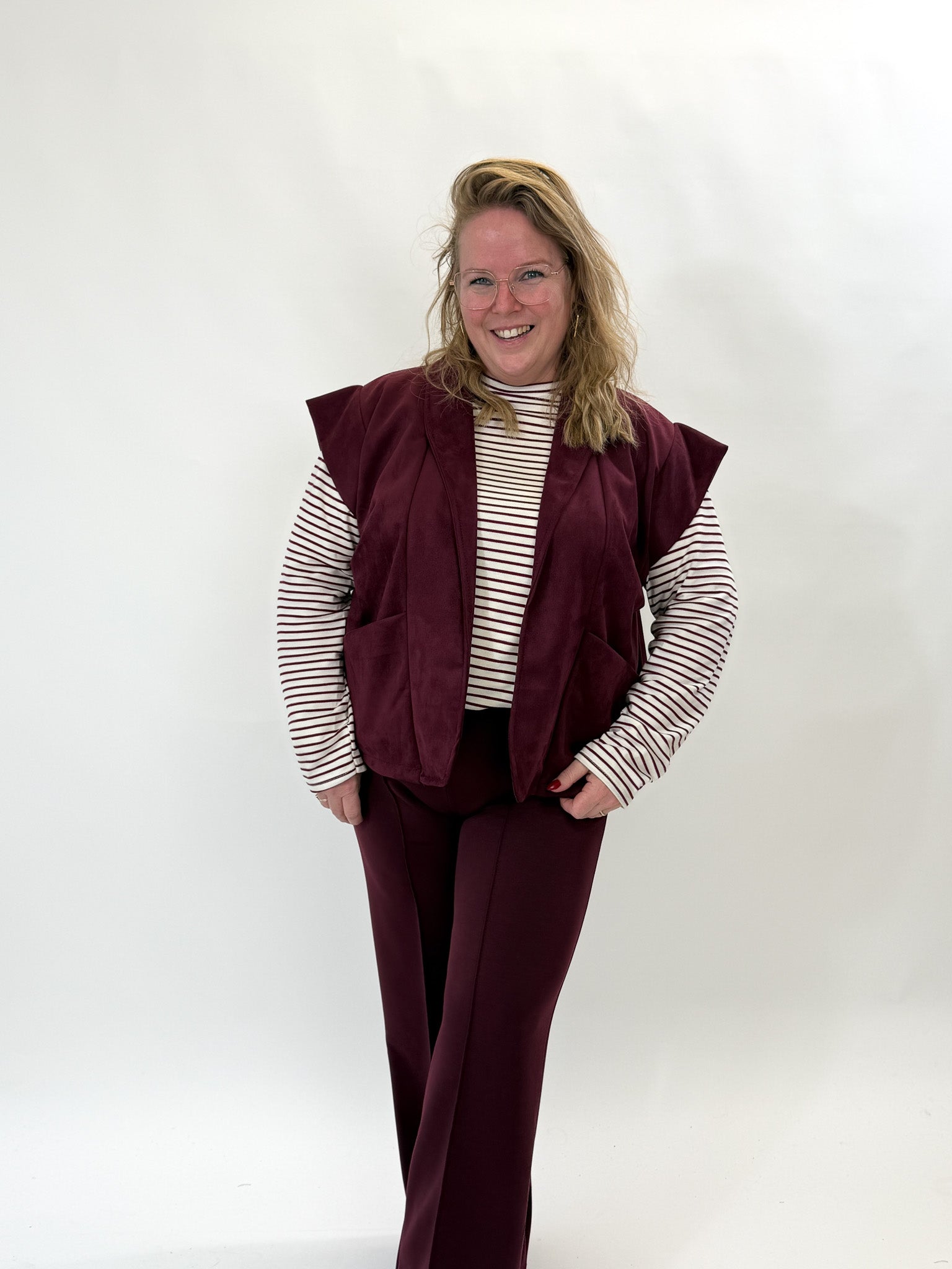 LINNIES SUEDE LOOK GILET -  1885