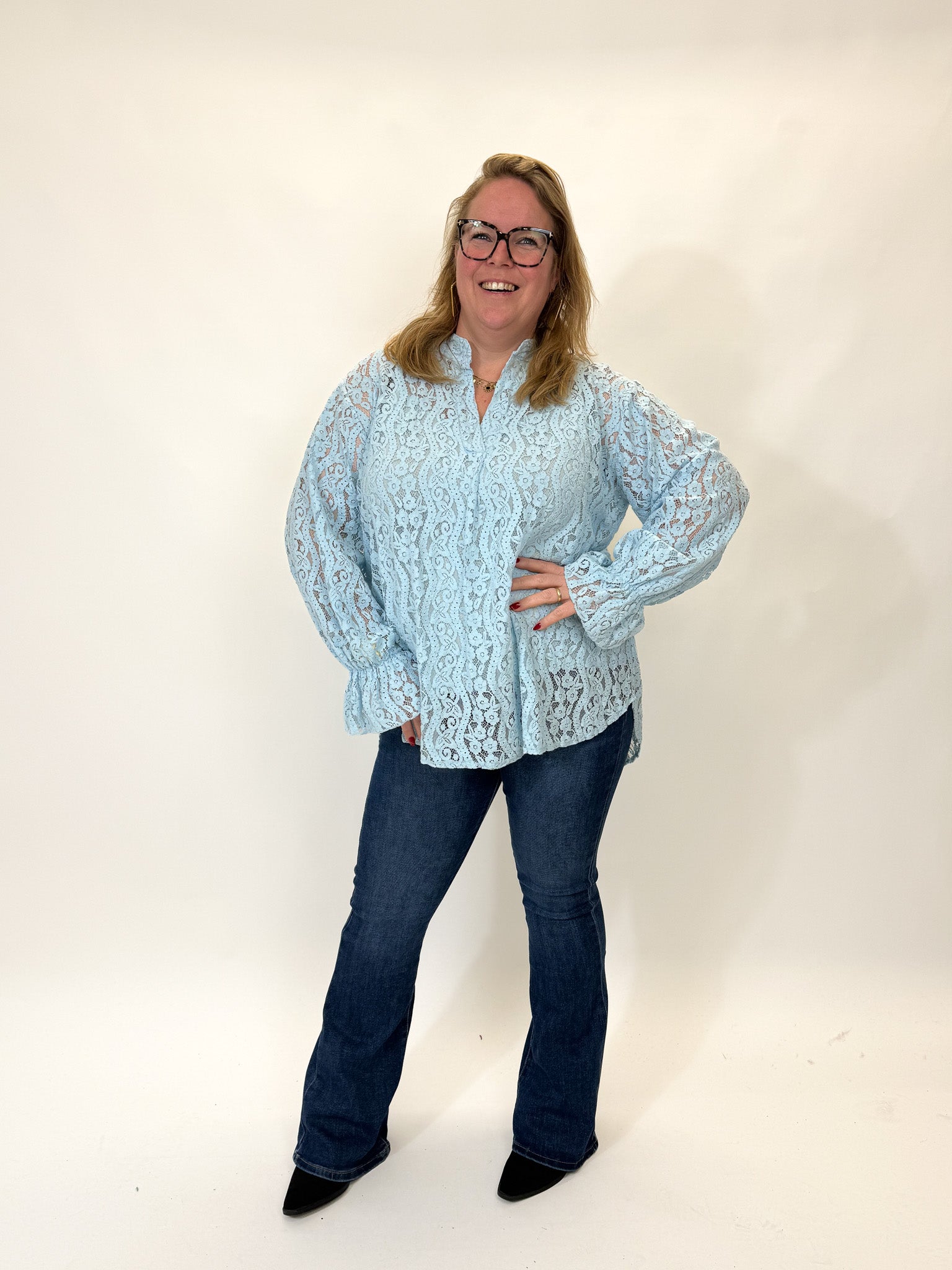 LACE TOP MET ONDER TOP - 1894