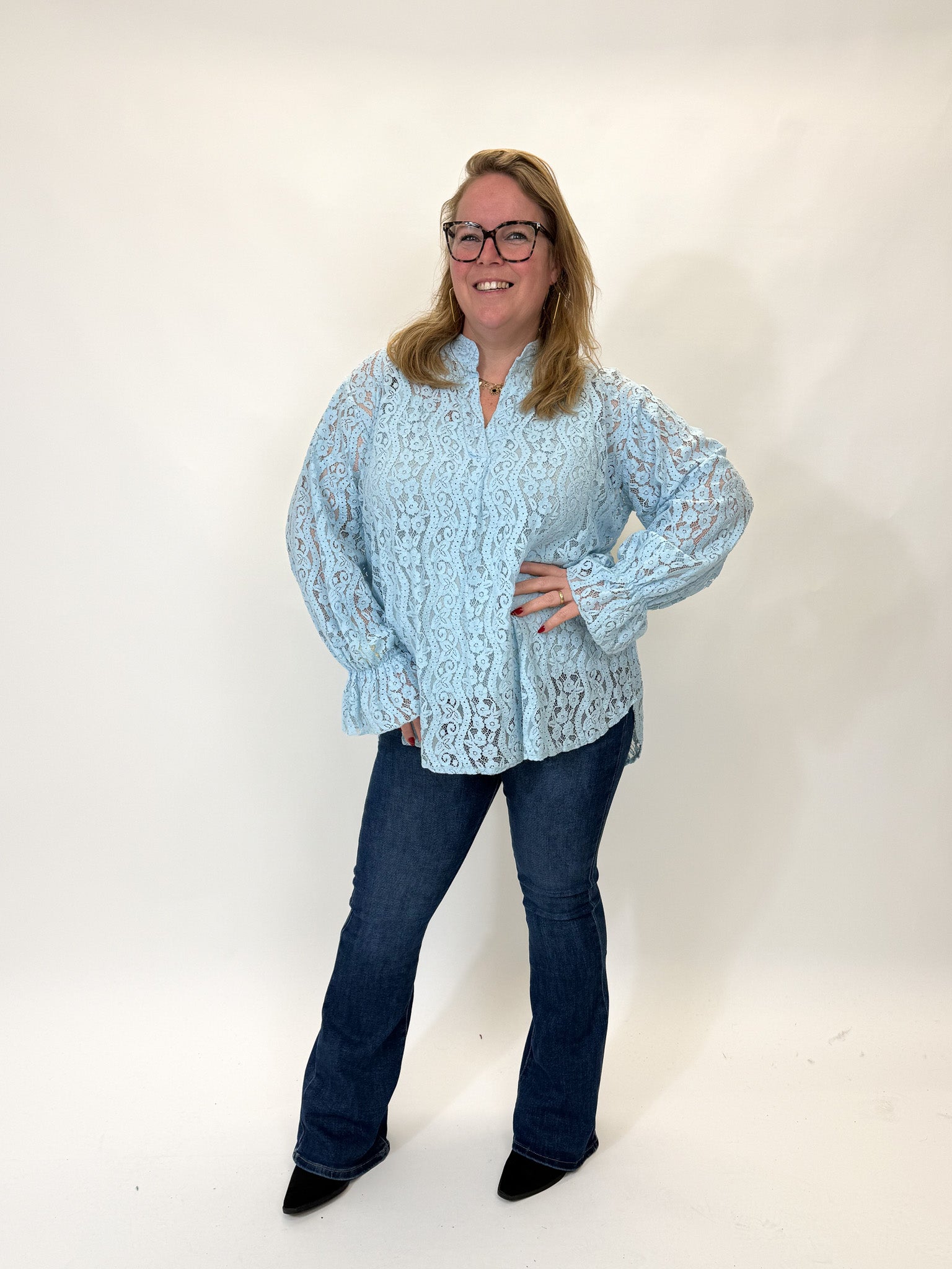 LACE TOP MET ONDER TOP - 1894