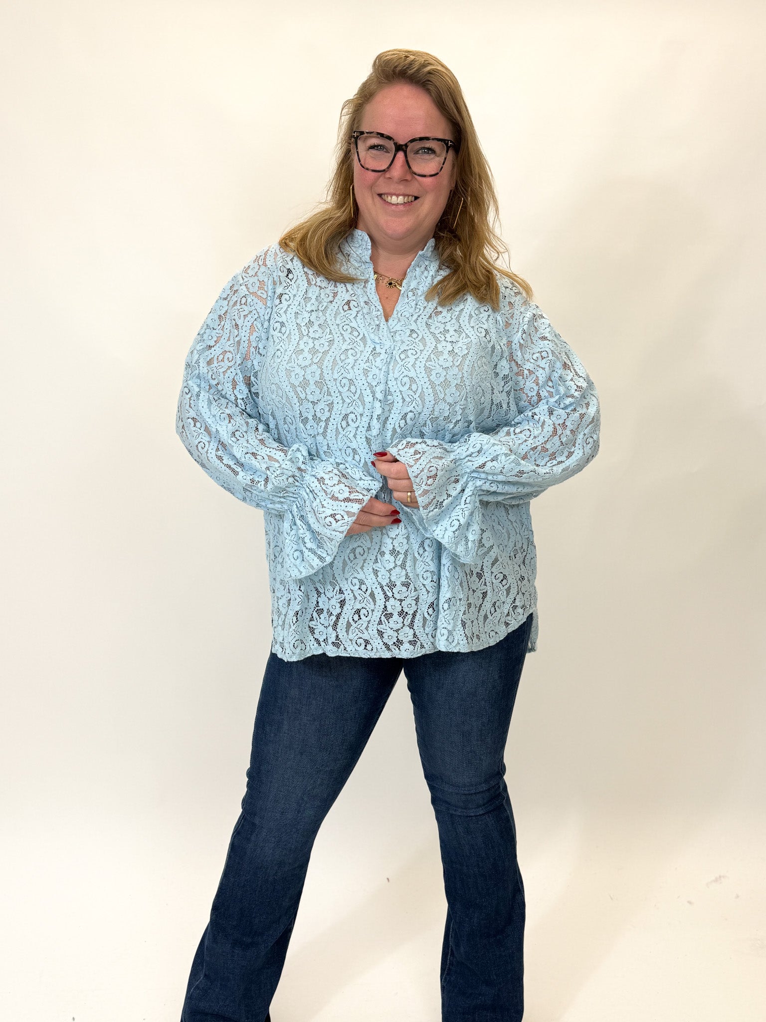 LACE TOP MET ONDER TOP - 1894