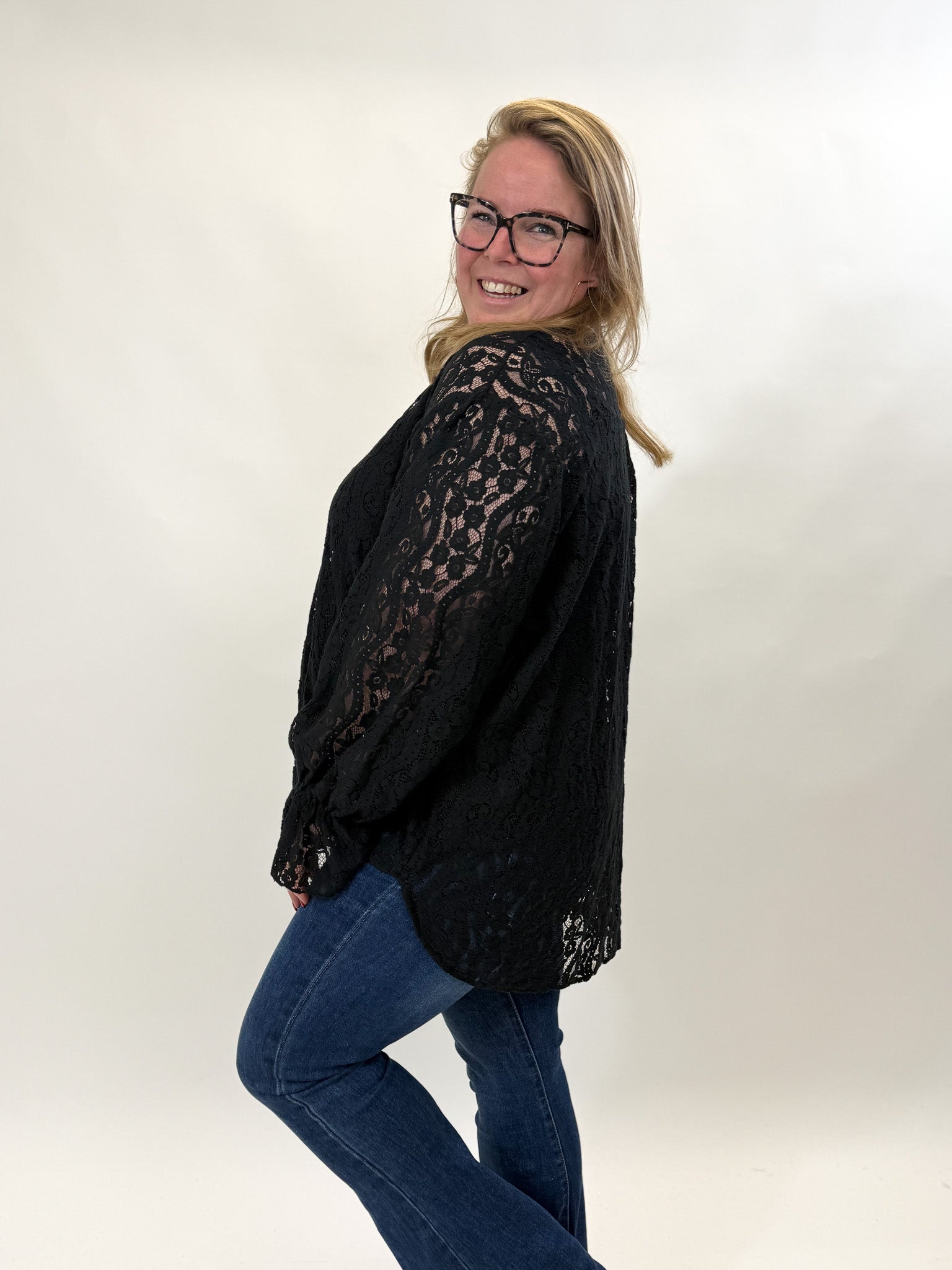 LACE TOP MET ONDER TOP - 1894