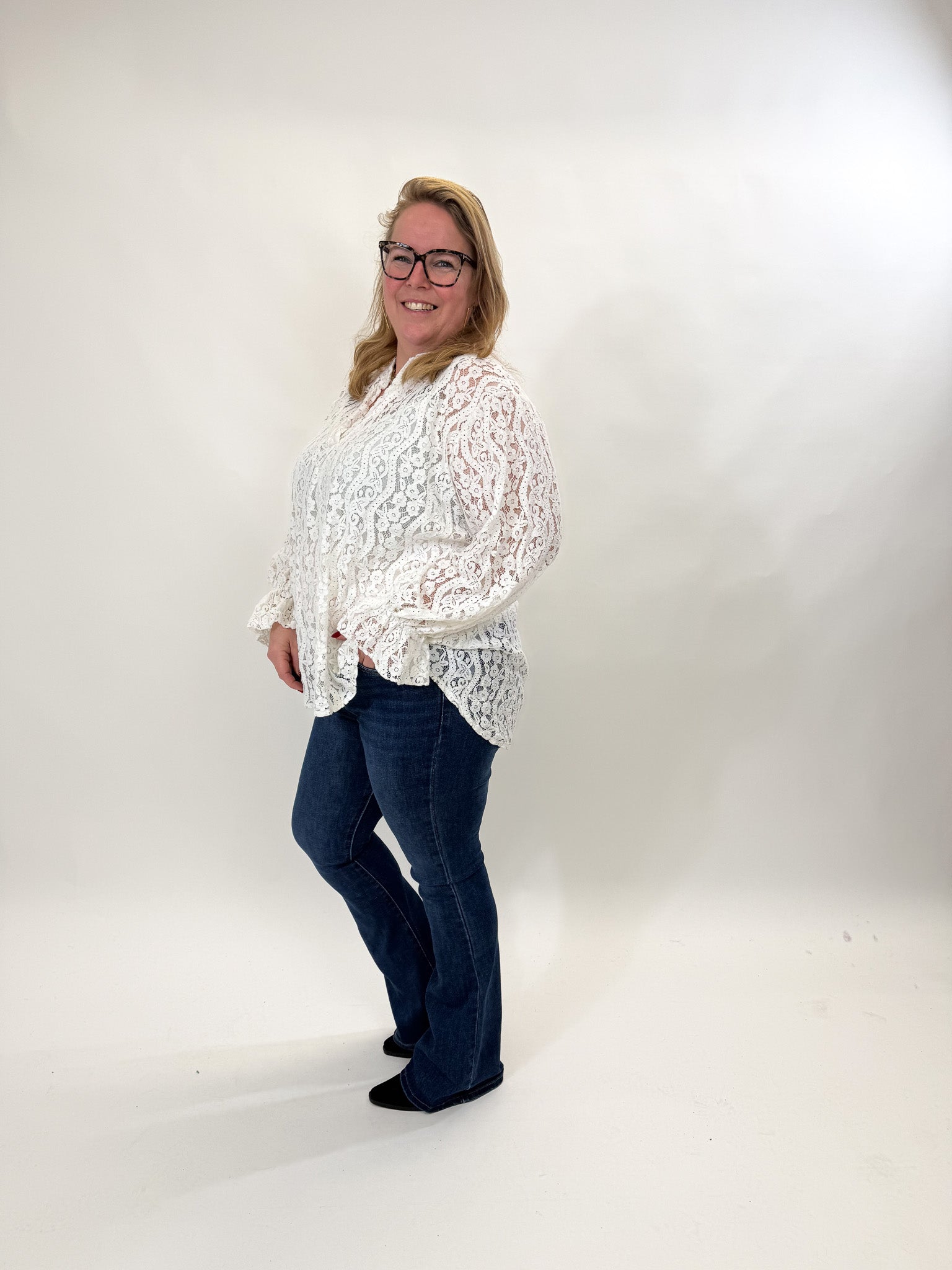 LACE TOP MET ONDER TOP - 1894