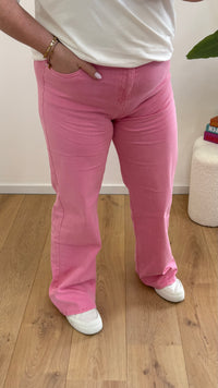GOODIES JEANS WIDE LEG ROZE - DJ2498-10