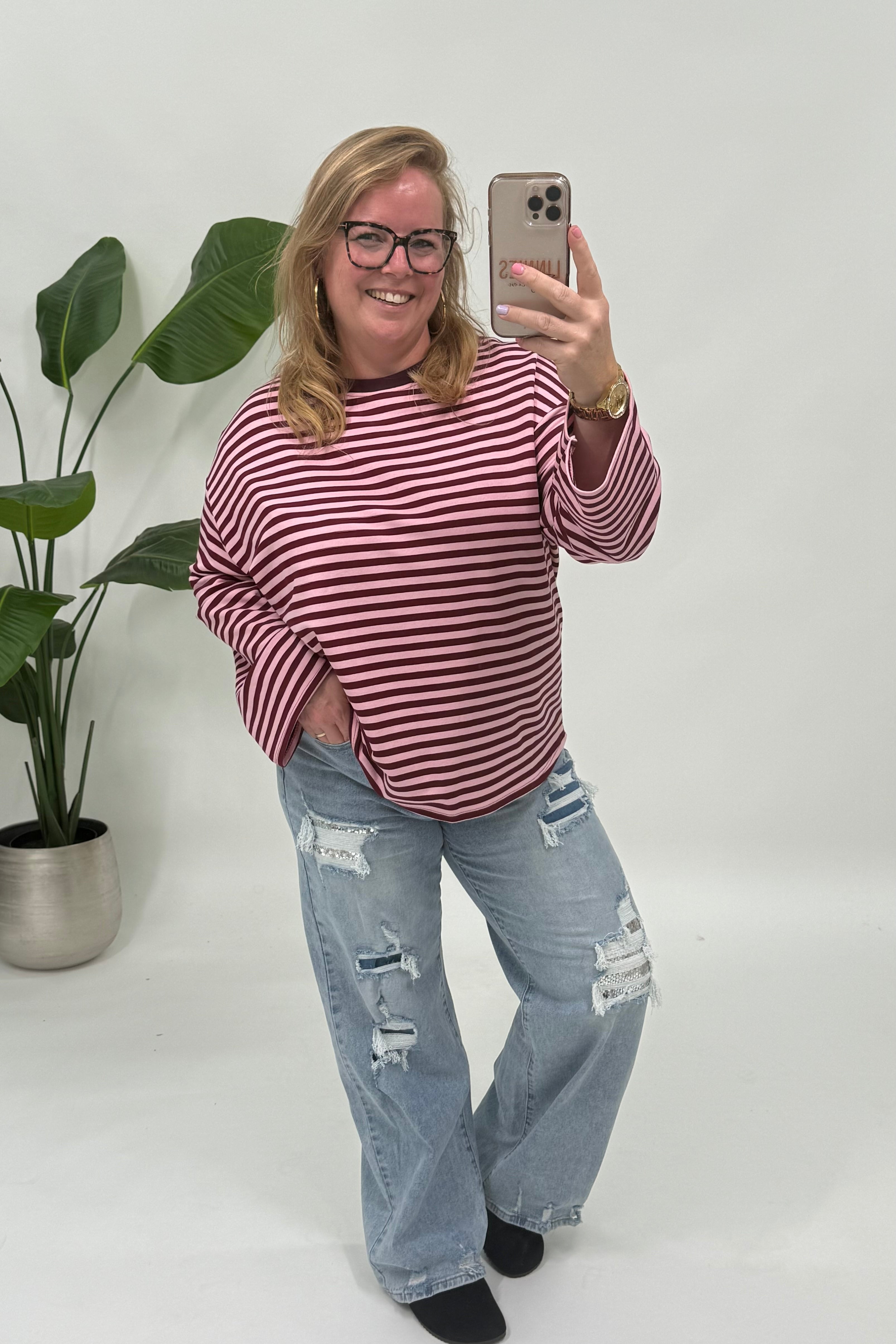 STREEP SHIRT LONGSLEEVE - 2179