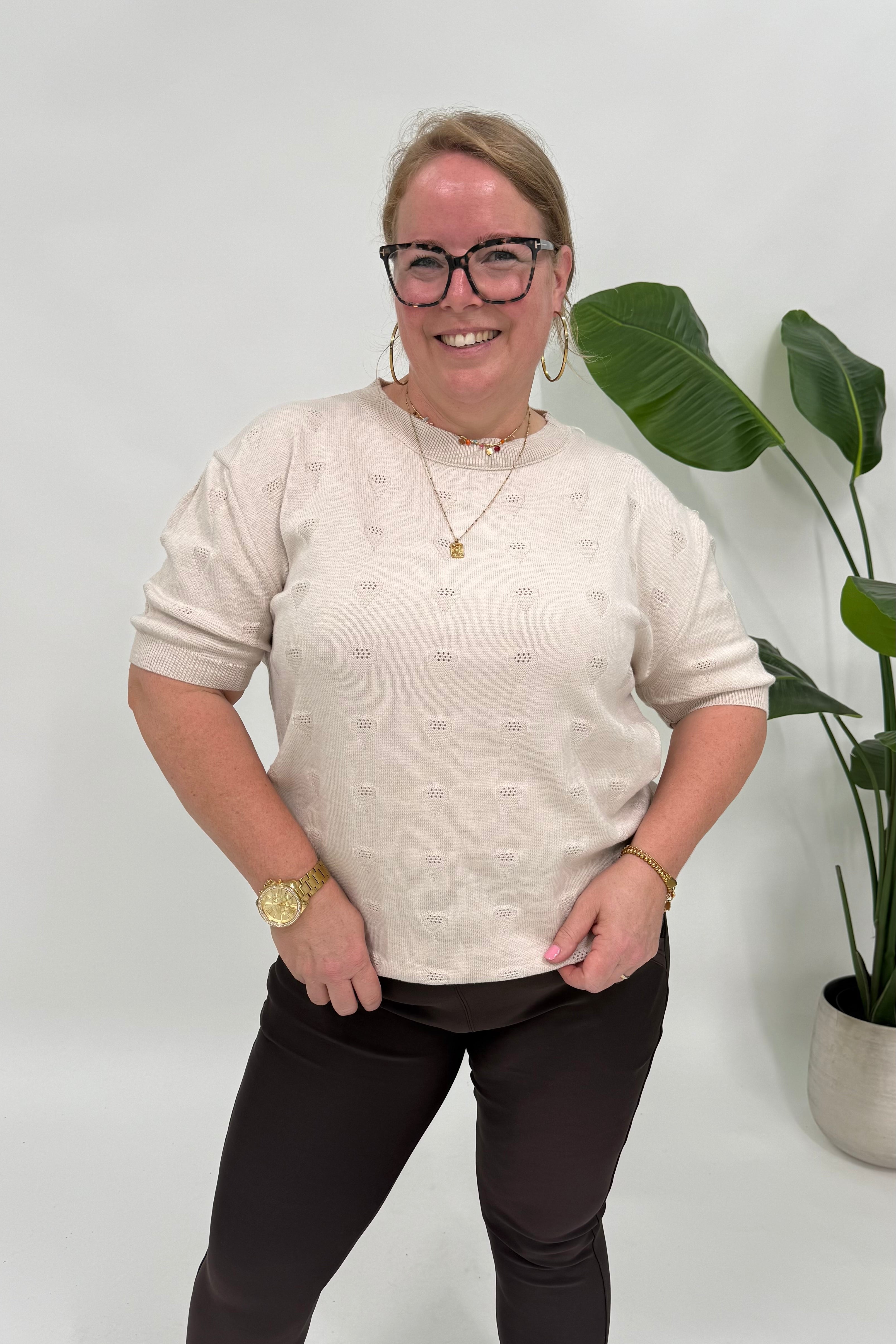 ZACHTE TOP MET HARTJES - 2175