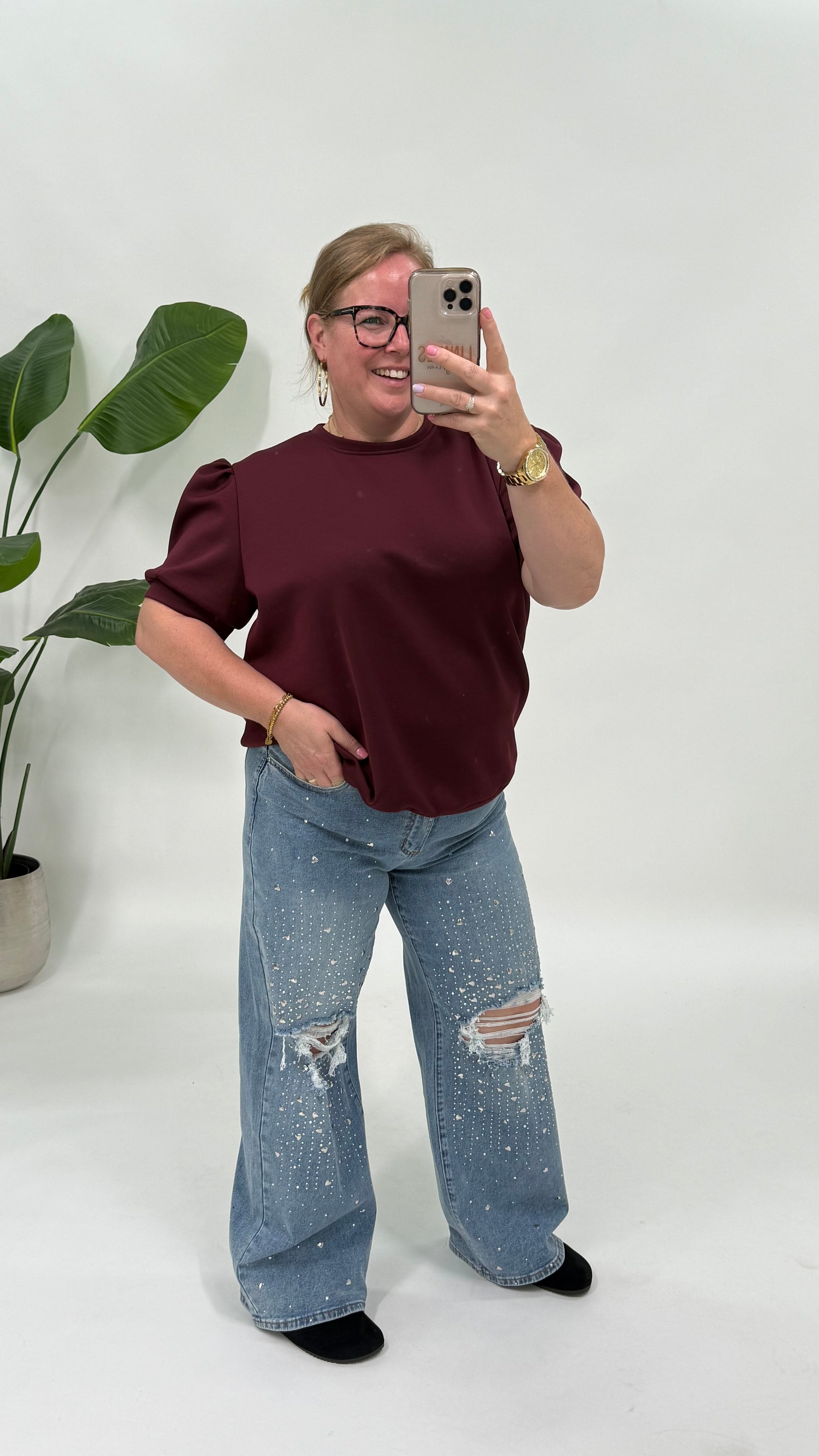 SHIRT MET POFMOUW - 2174
