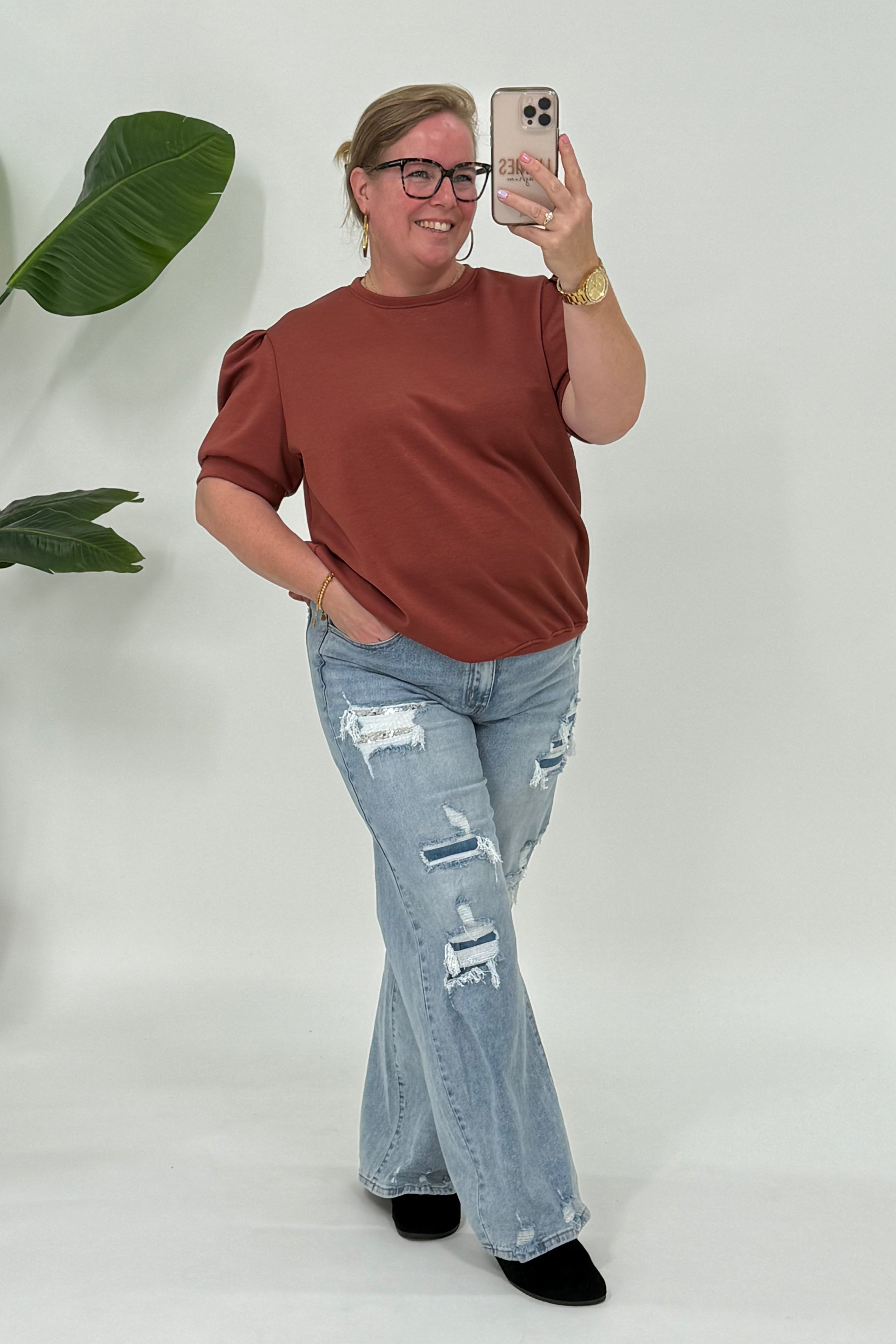 SHIRT MET POFMOUW - 2174