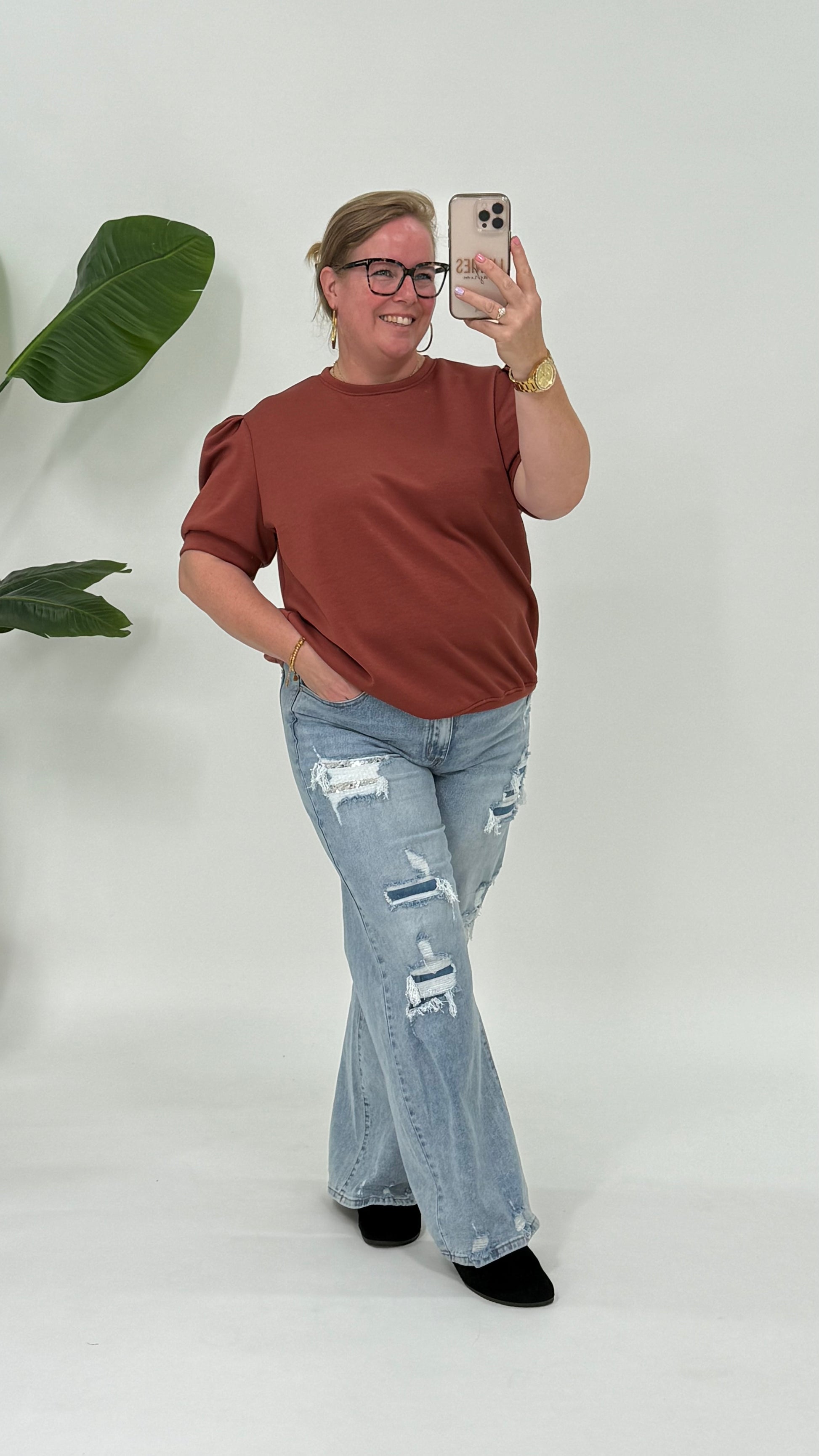 SHIRT MET POFMOUW - 2174
