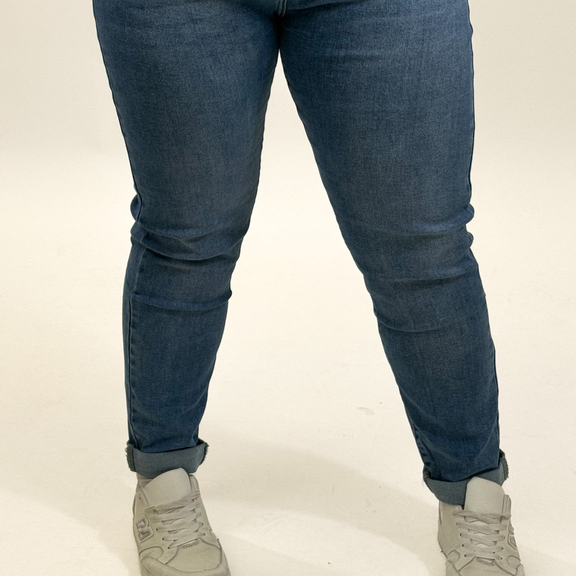 MOM WIDE LEG JEANS MERK GOODIES DJ2456 (40 bis 48) - GRAU