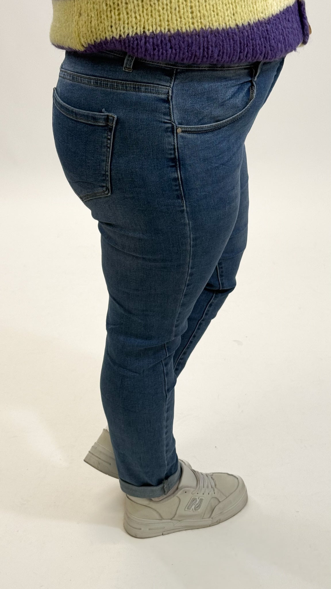 MOM WIDE LEG JEANS MERK GOODIES DJ2456 (40 bis 48) - GRAU