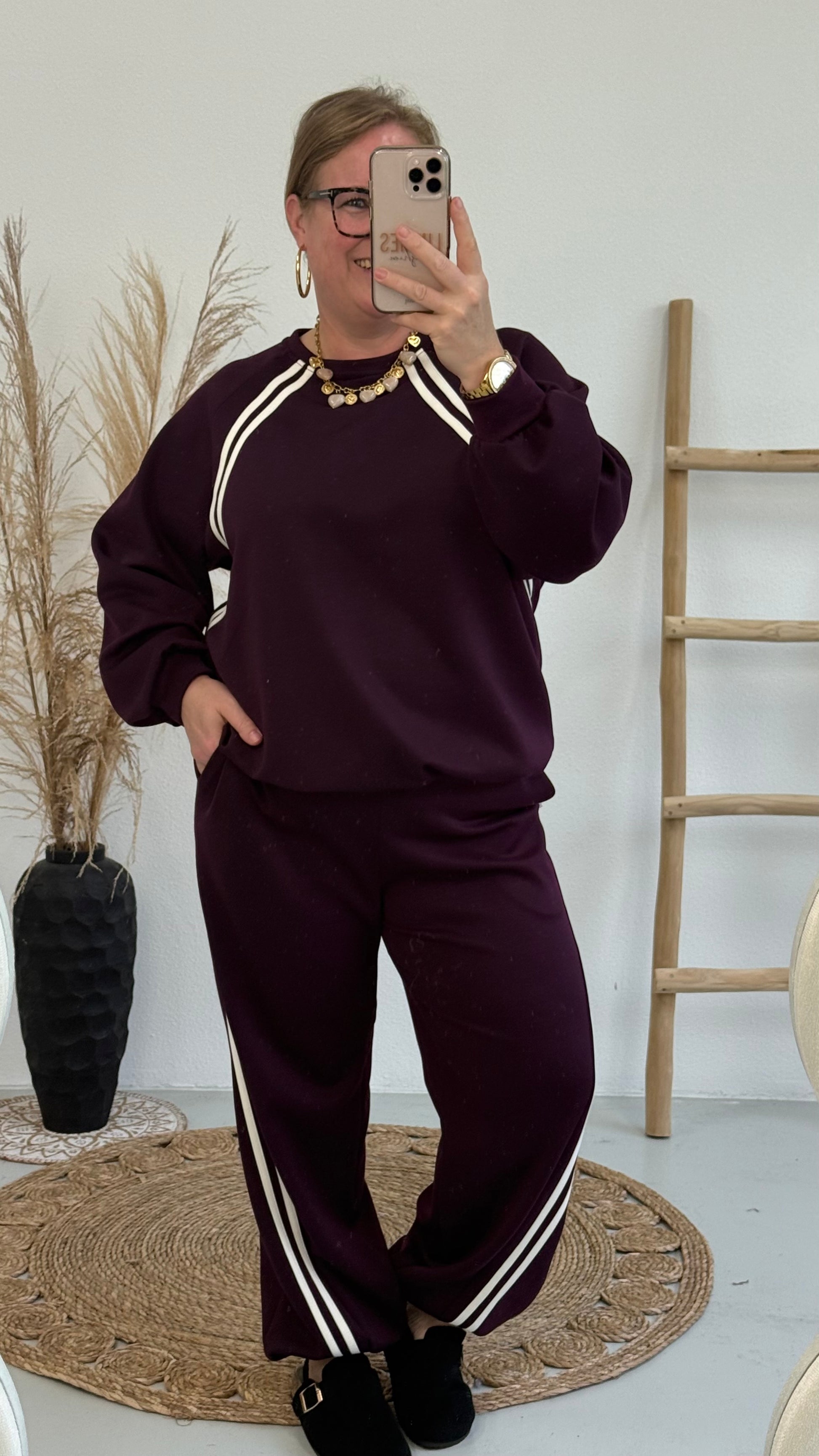 SPORTI JOGGER MET DUBBELE STREEP - 2192