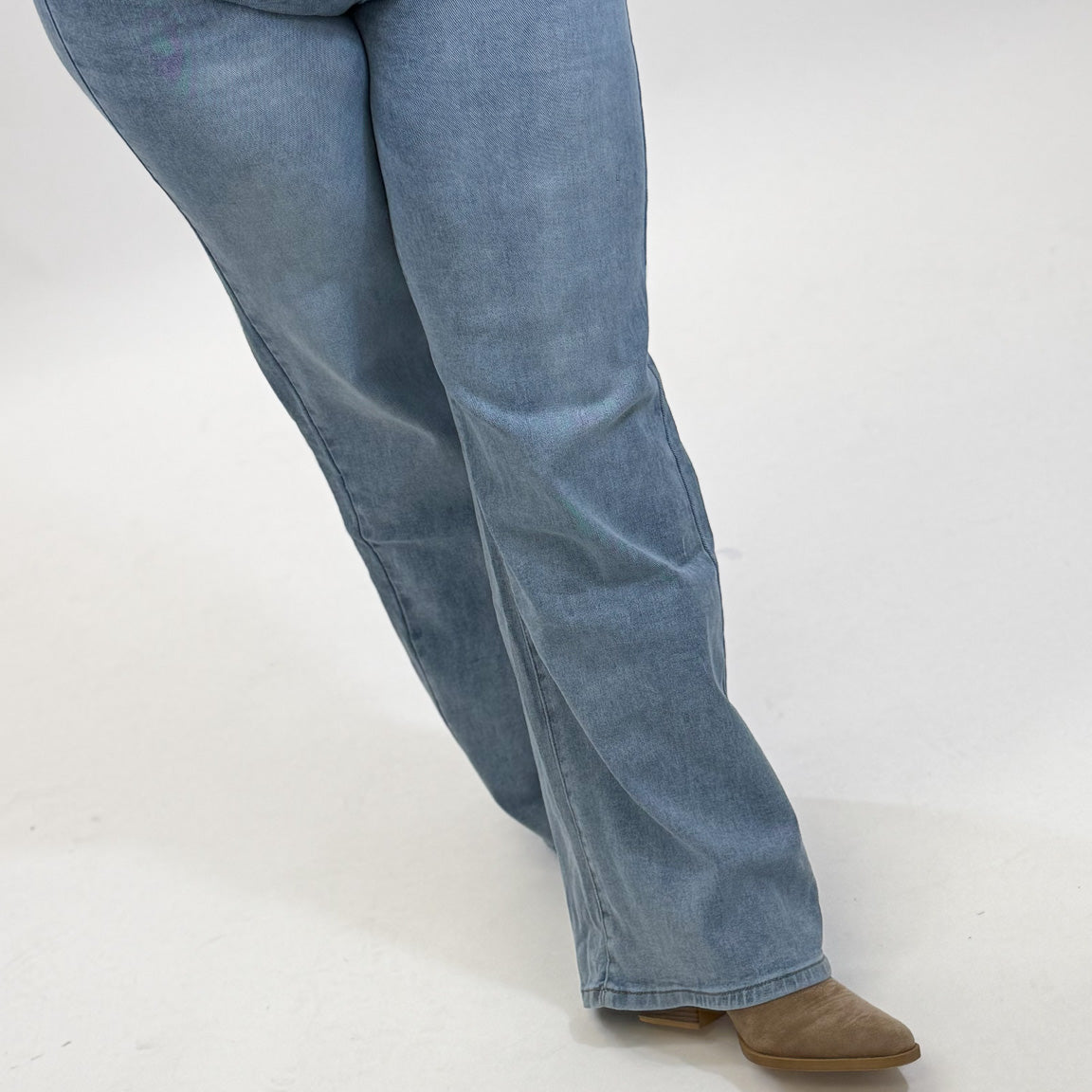 MOM WIDE LEG JEANS MERK GOODIES DJ2456 (40 bis 48) - GRAU