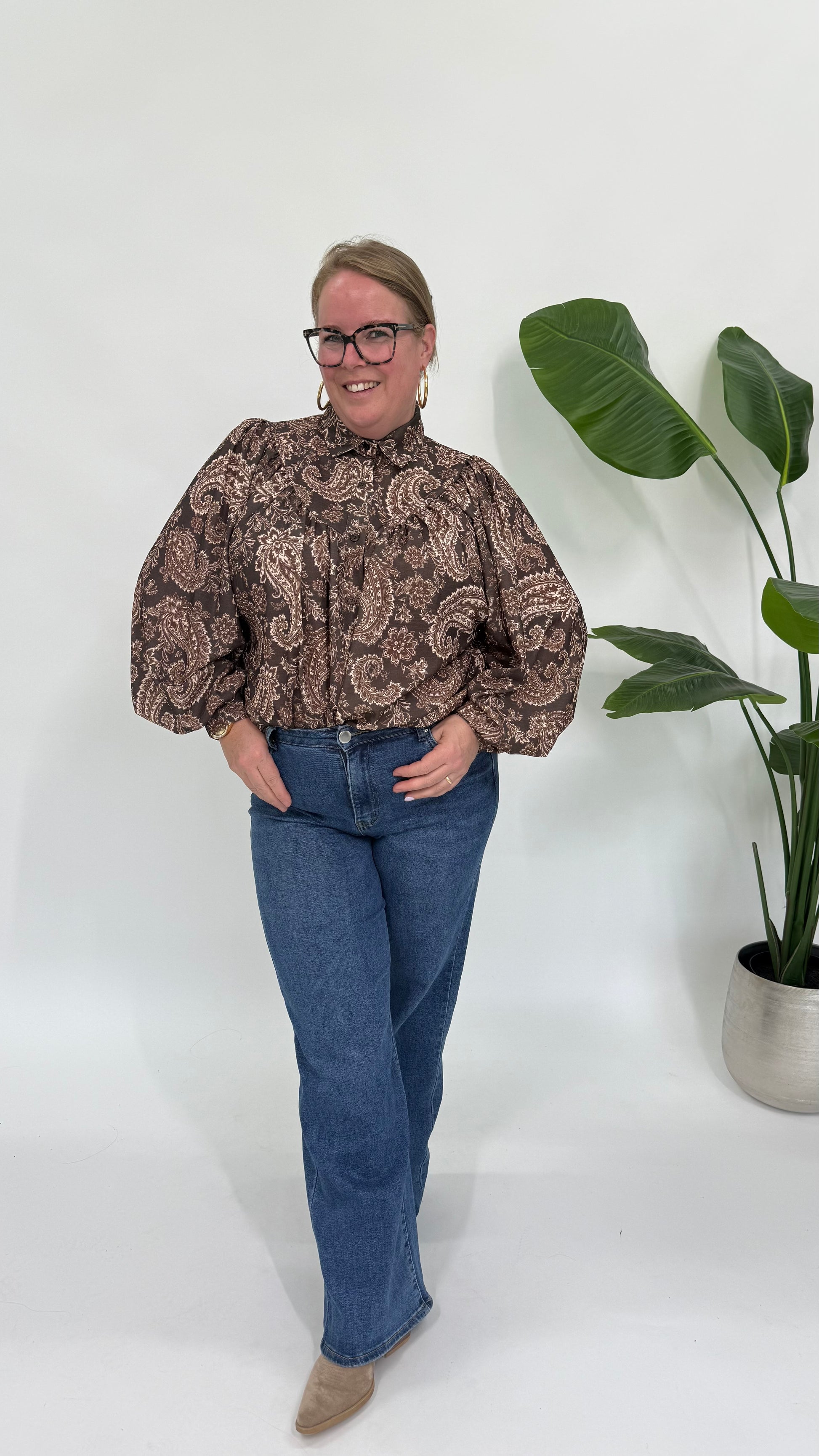 LISA BLOUSE MET PAISLEY PRINT - 2185