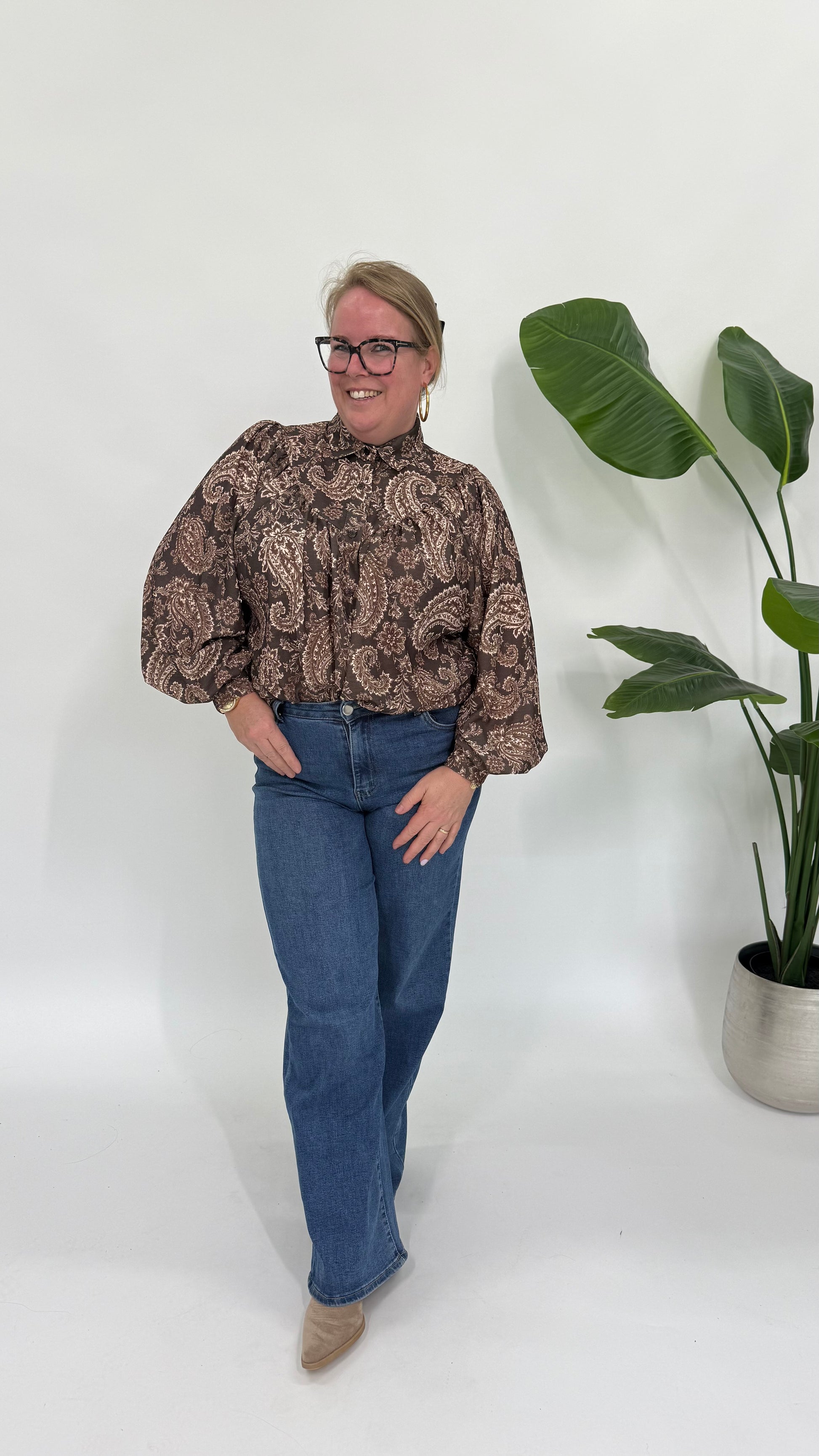 LISA BLOUSE MET PAISLEY PRINT - 2185