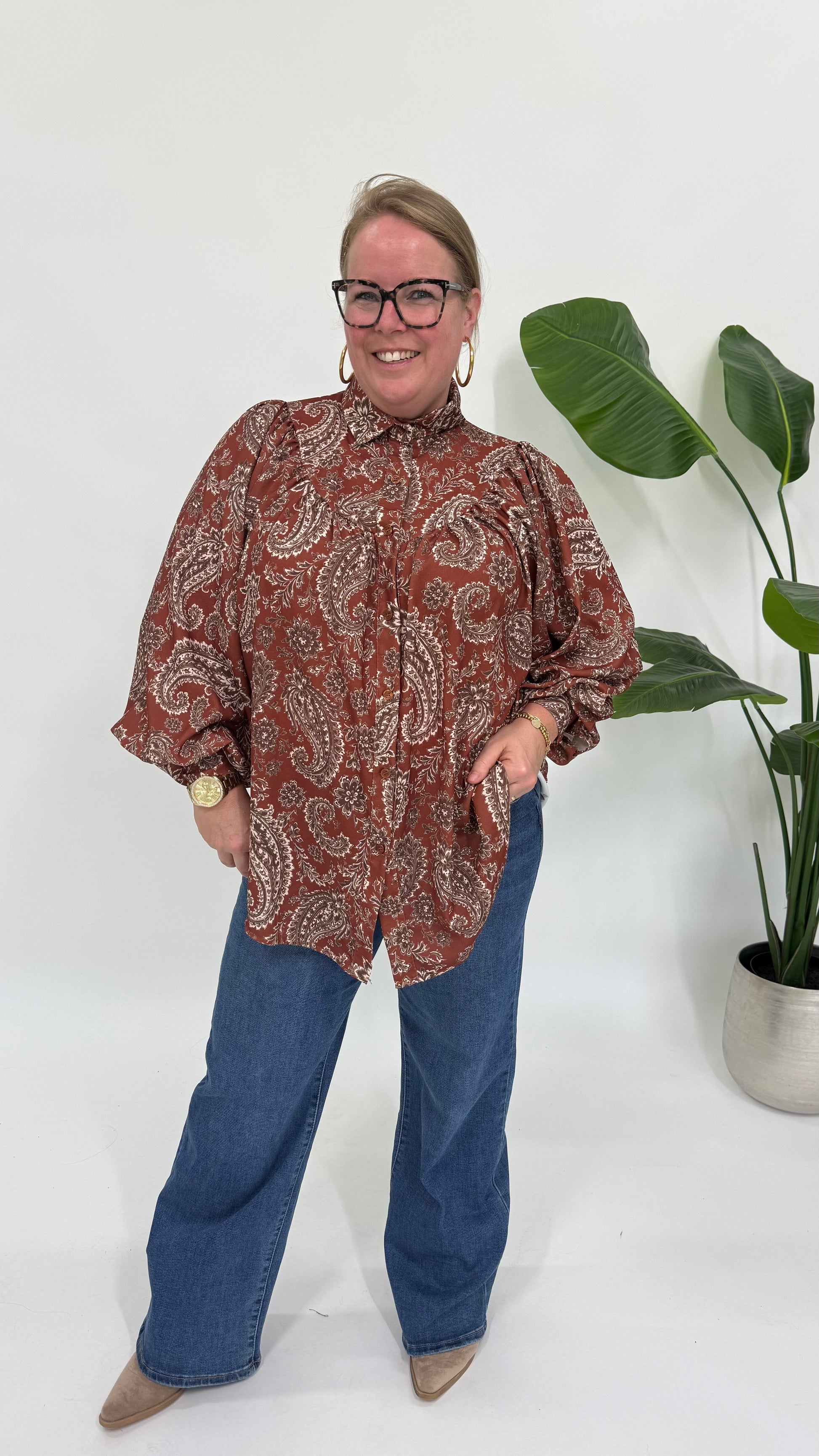LISA BLOUSE MET PAISLEY PRINT - 2185