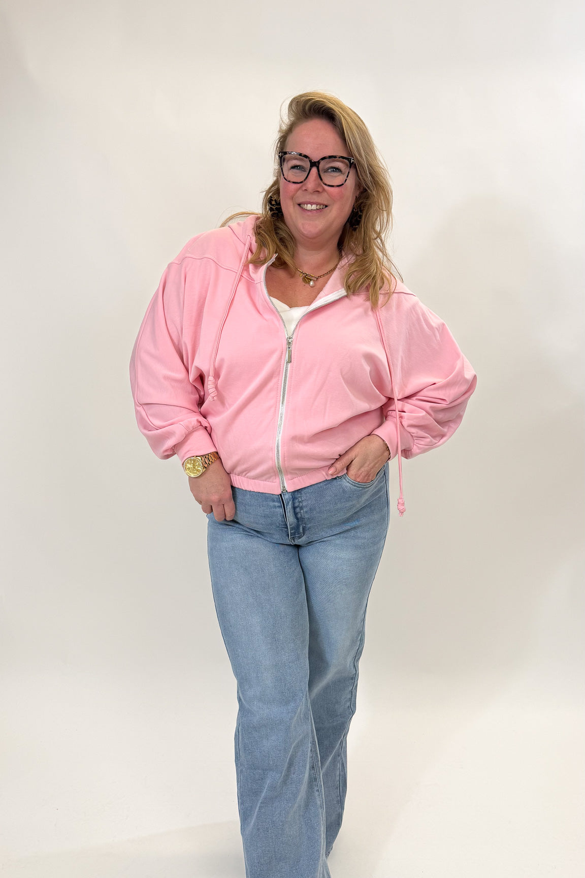 HOODIE MET RITS - 1898