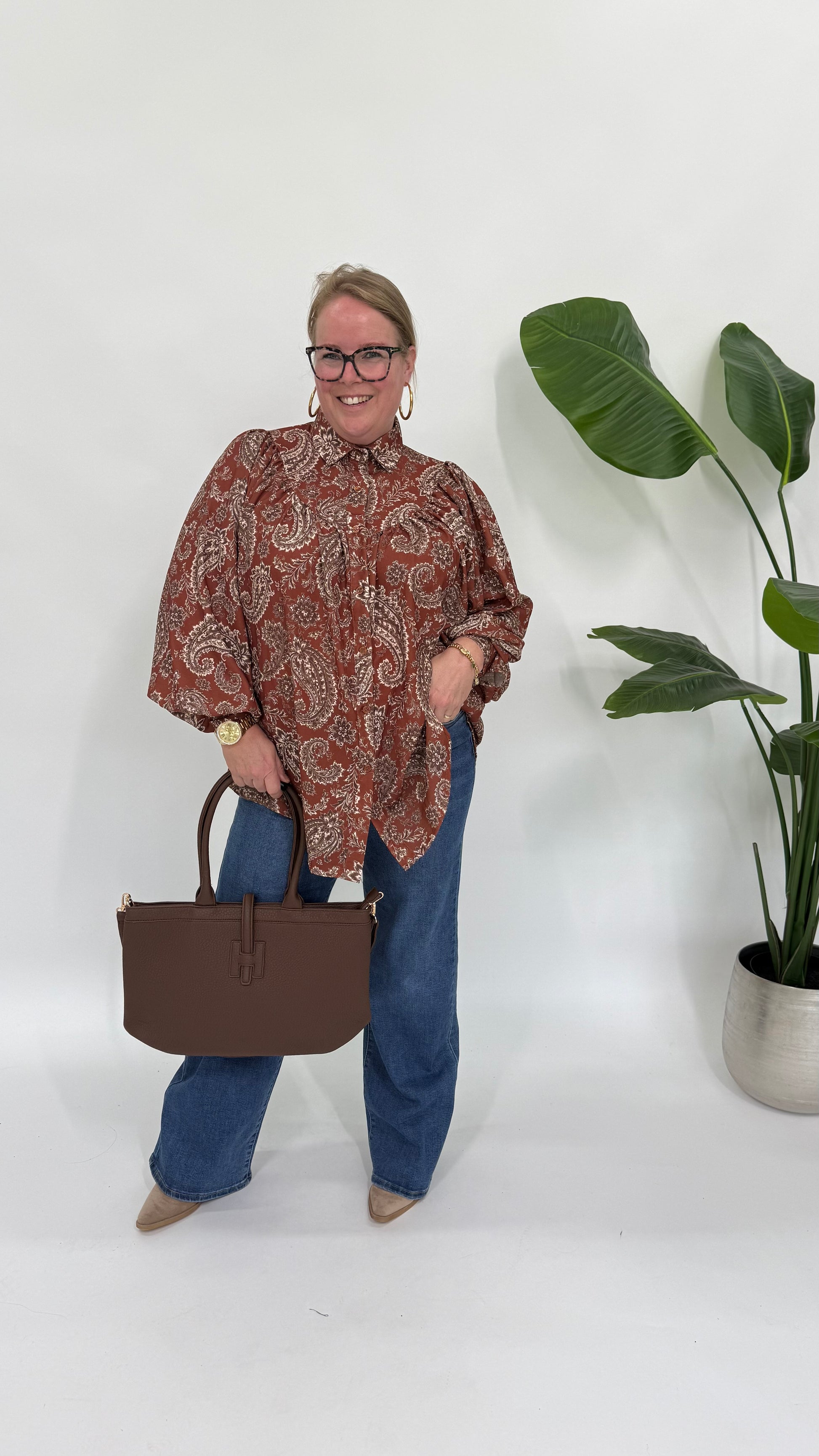 LISA BLOUSE MET PAISLEY PRINT - 2185