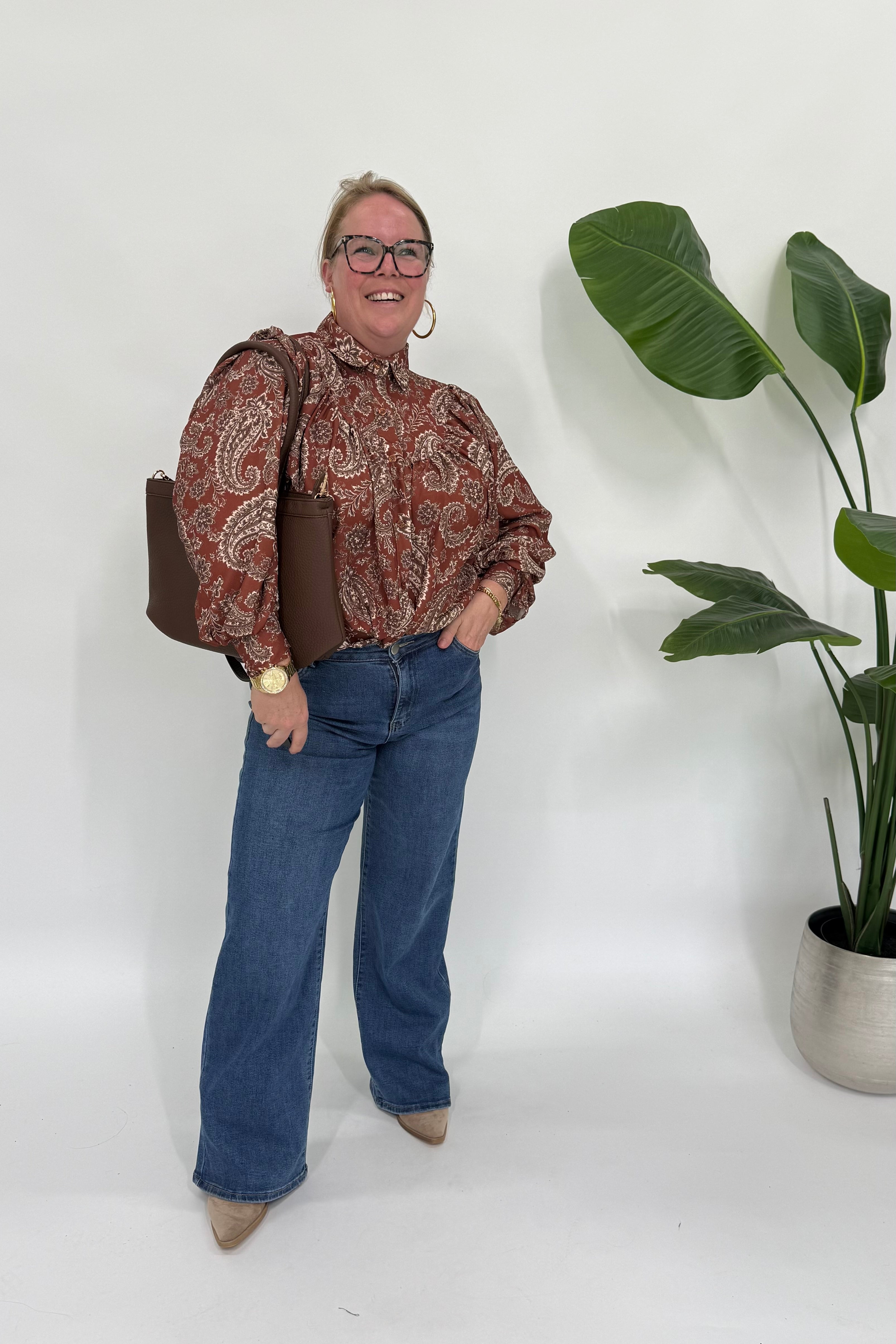 LISA BLOUSE MET PAISLEY PRINT - 2185