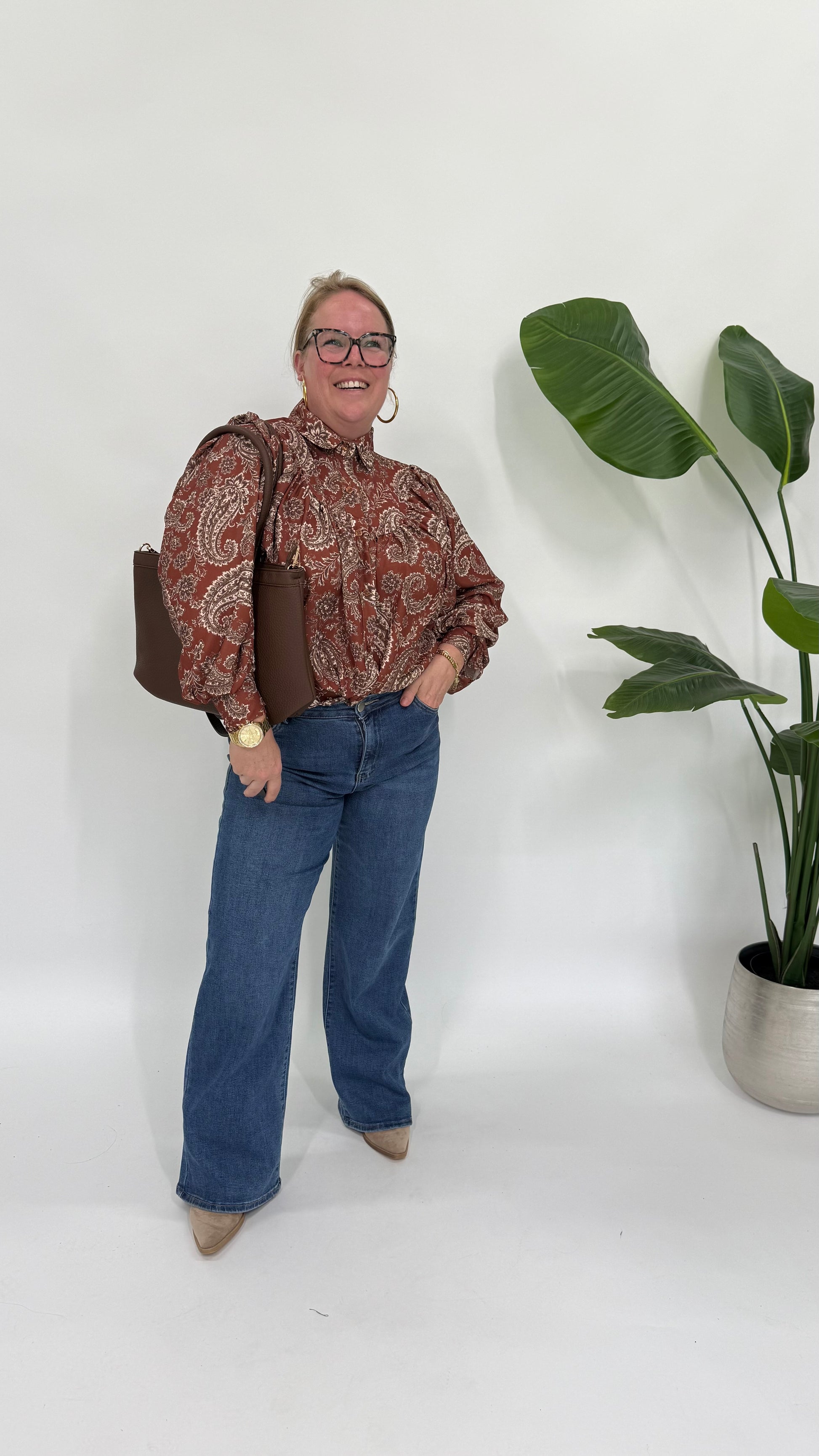 LISA BLOUSE MET PAISLEY PRINT - 2185