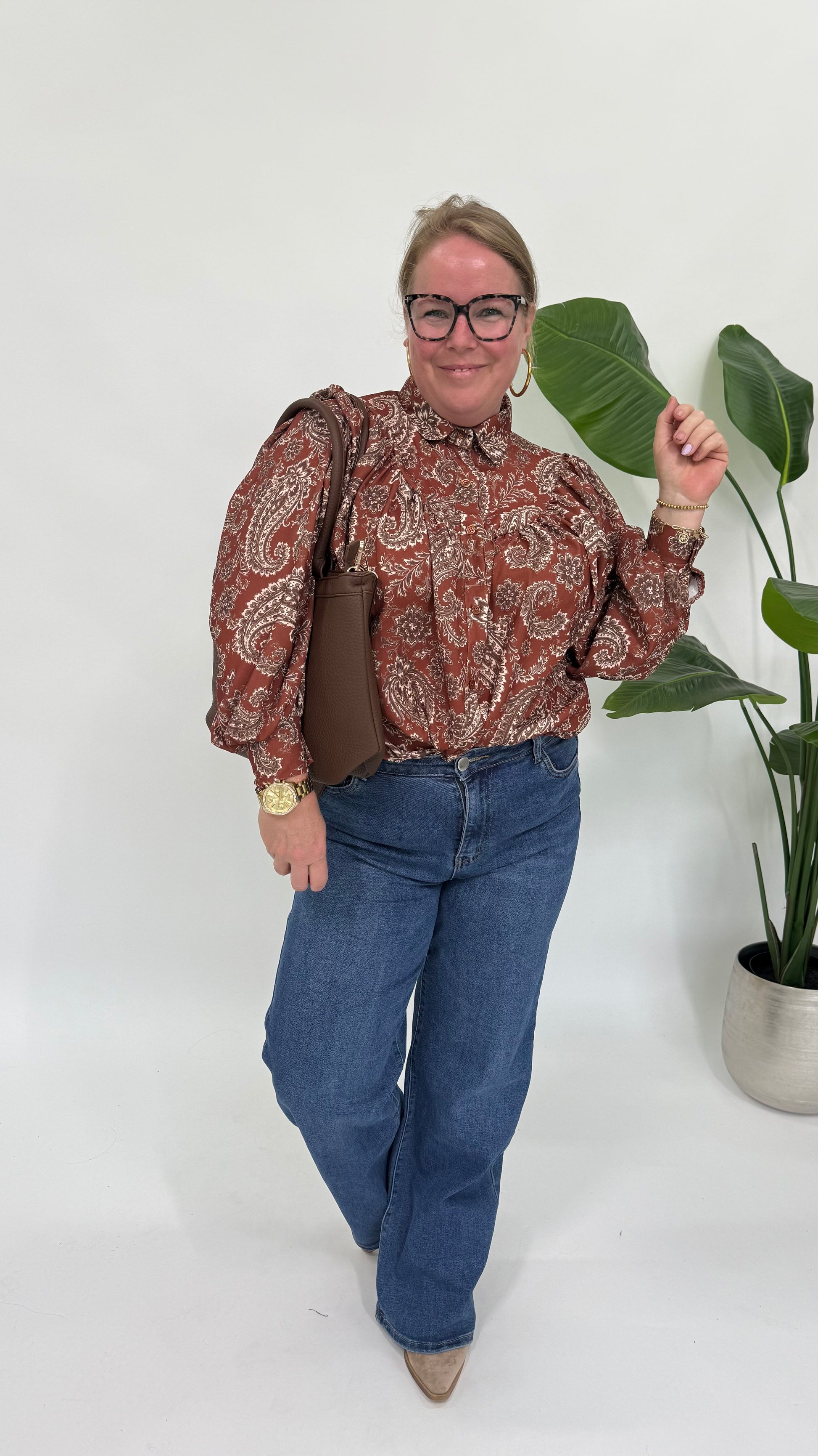 LISA BLOUSE MET PAISLEY PRINT - 2185