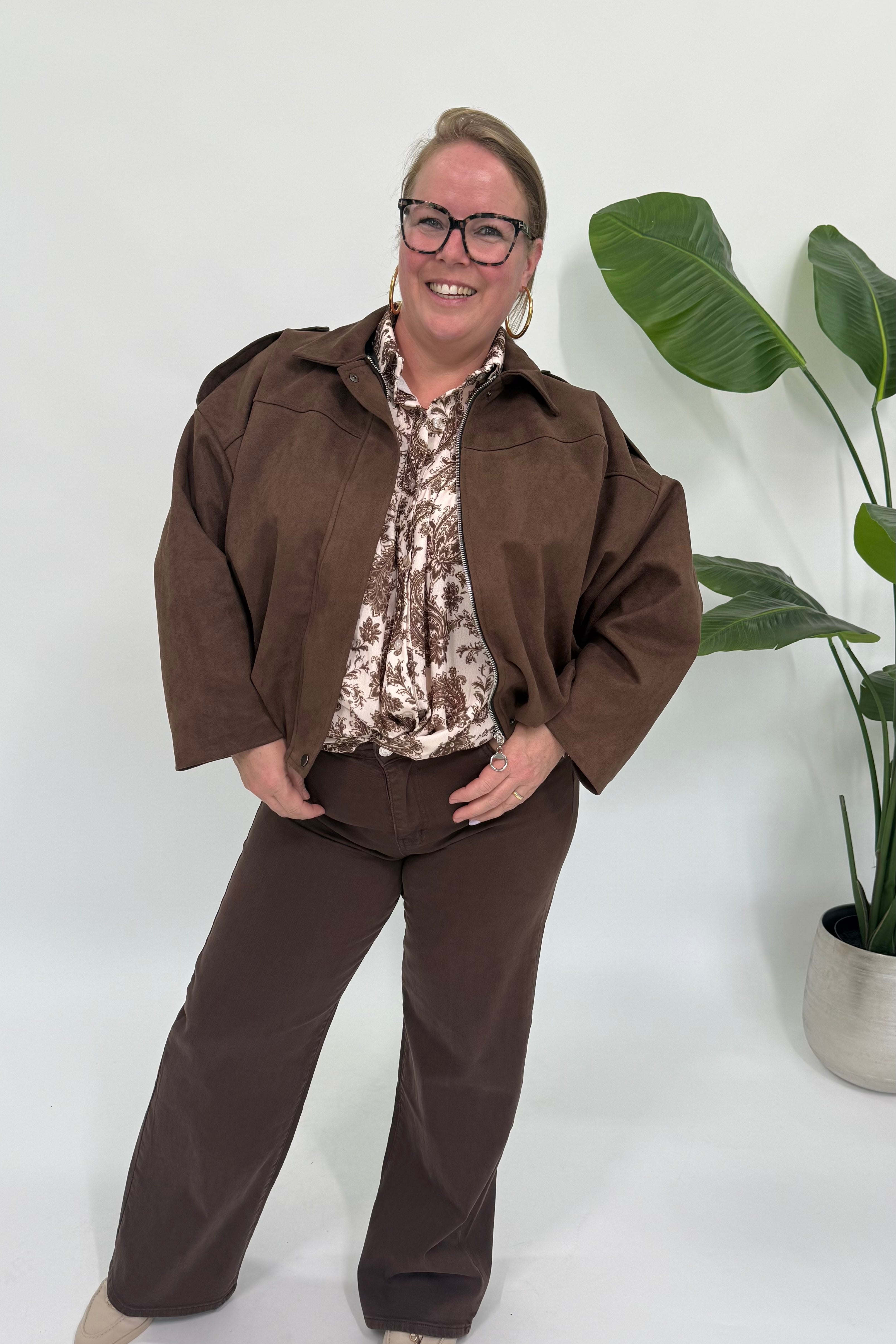 LISA BLOUSE MET PAISLEY PRINT BEIGE