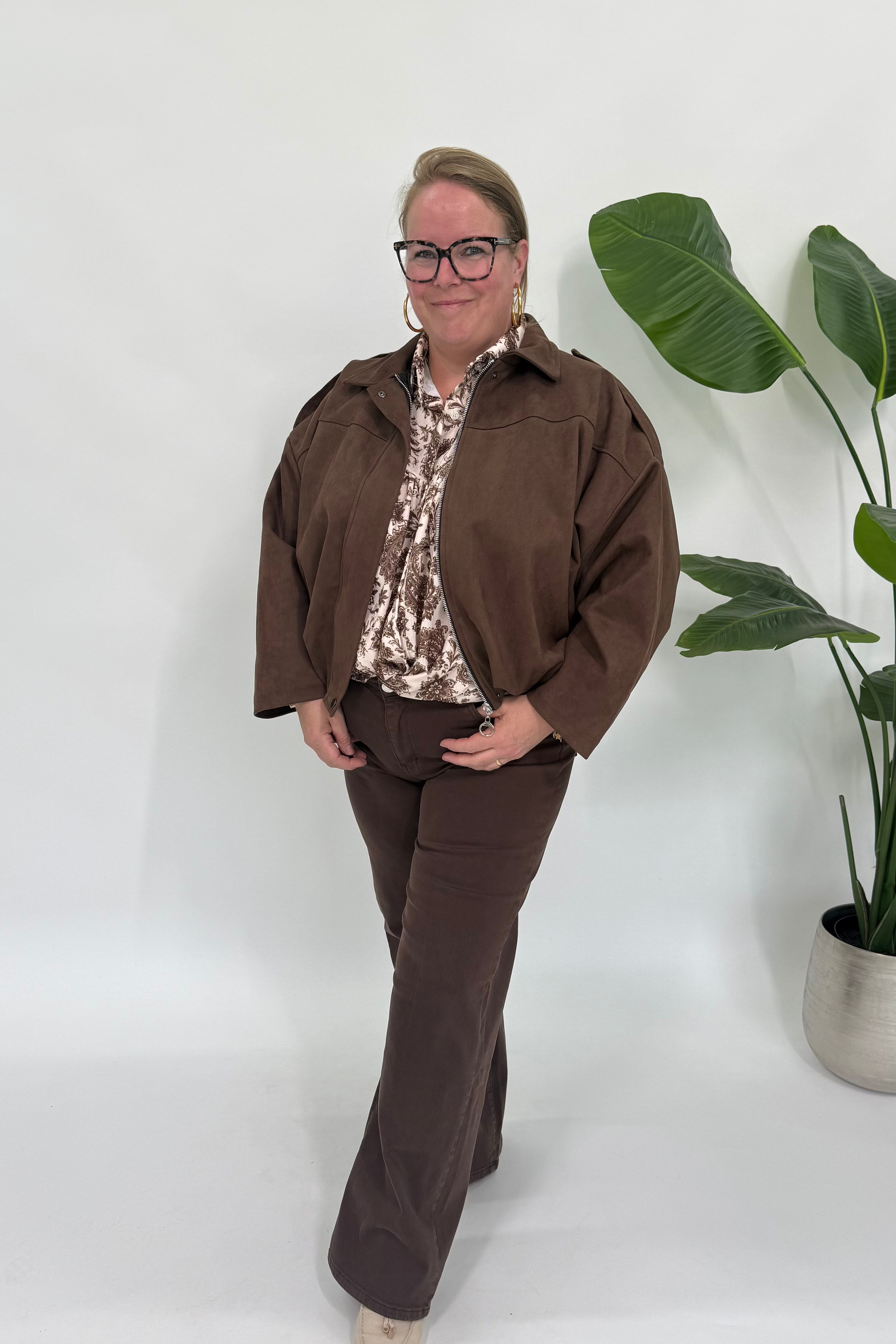 SUEDE LOOK CARGO JASJE - 2189