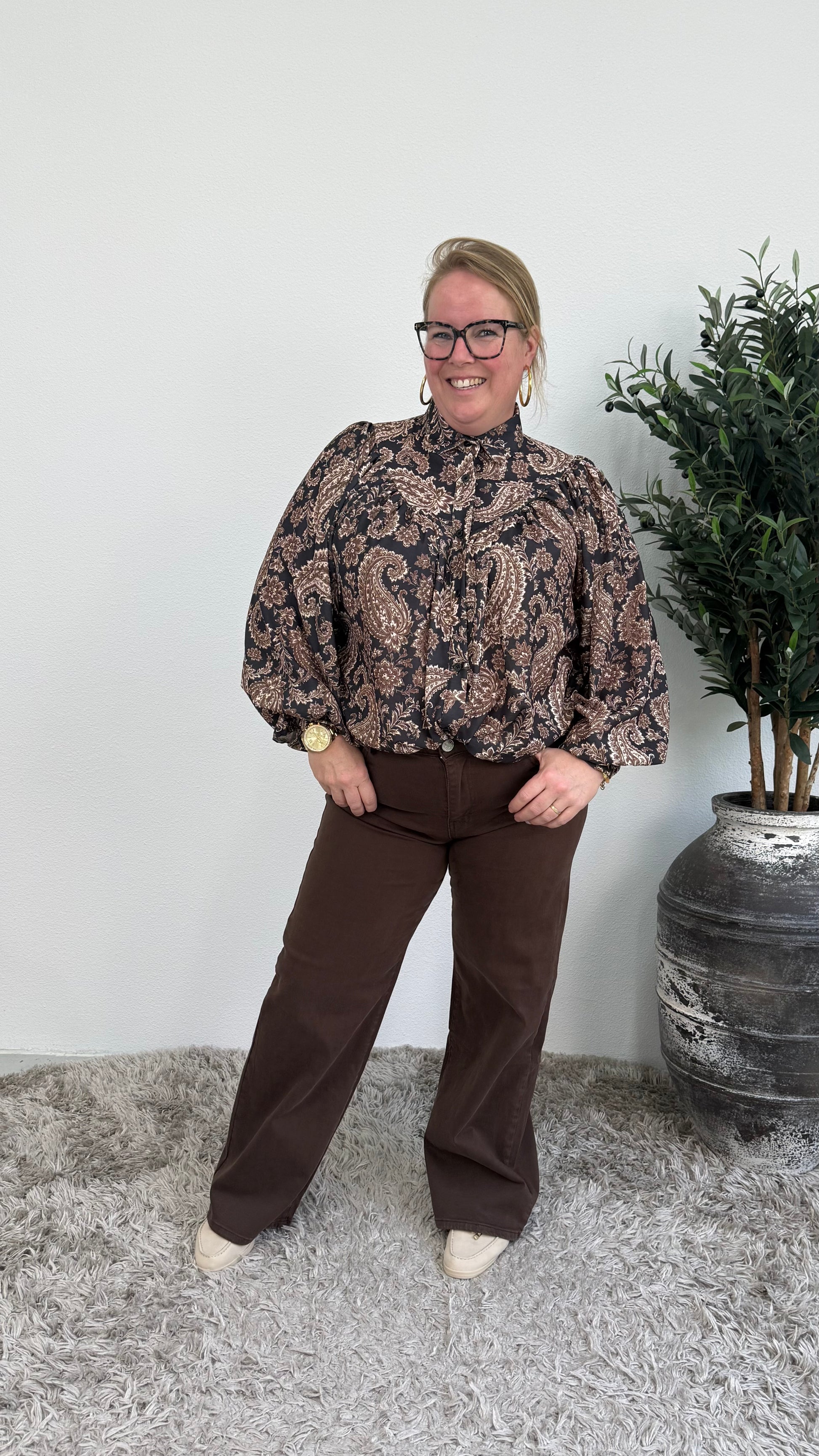 LISA BLOUSE MET PAISLEY PRINT - 2185