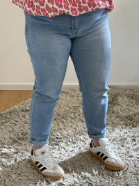 MOM WIDE LEG JEANS MERK GOODIES DJ2456 (40 bis 48) - GRAU