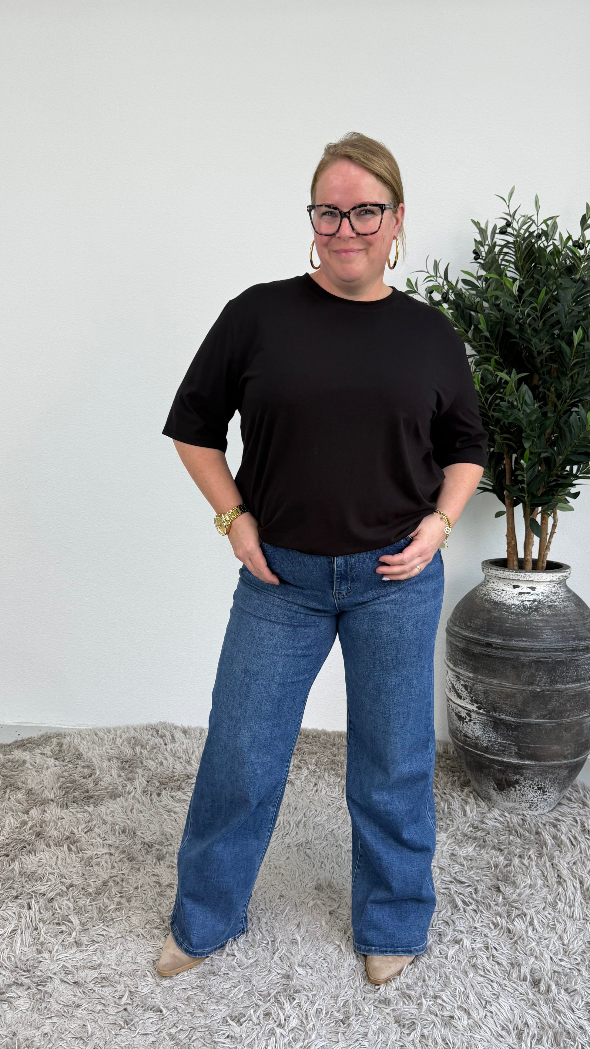 BASIC KATOENEN T-SHIRT - 2184