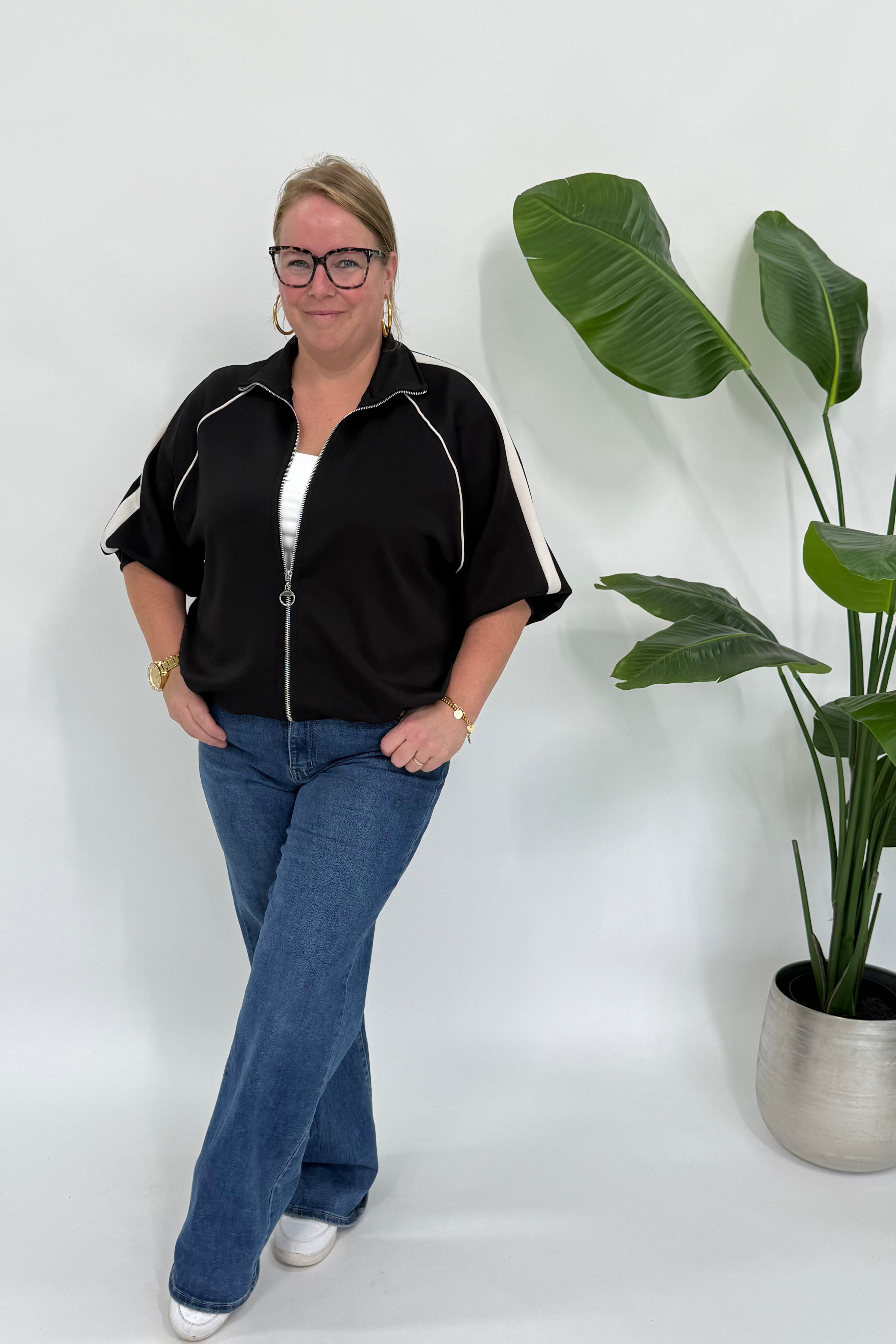 SPORTI BOMBER VEST ZWART