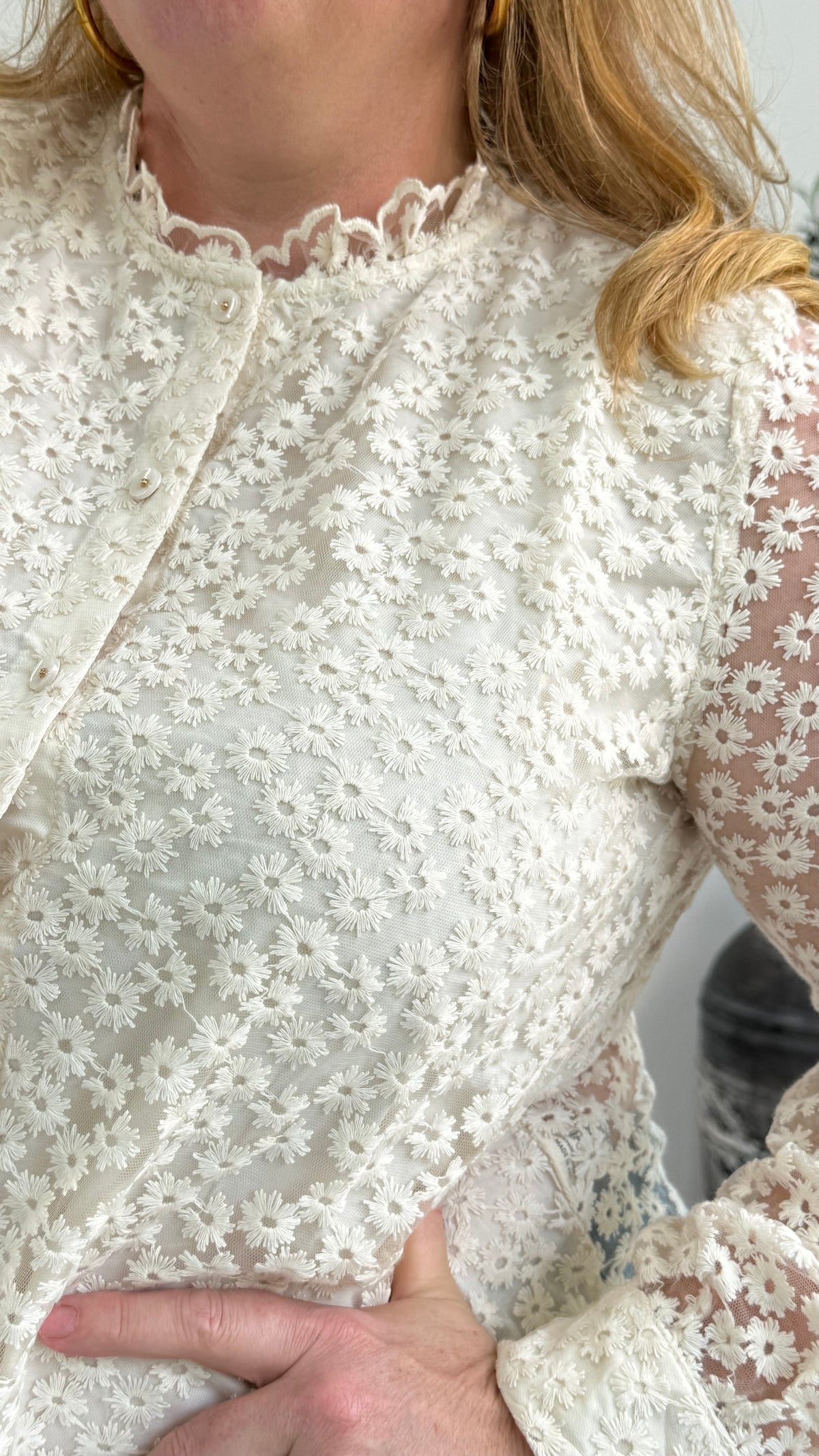BLOEMEN BLOUSE BEIGE